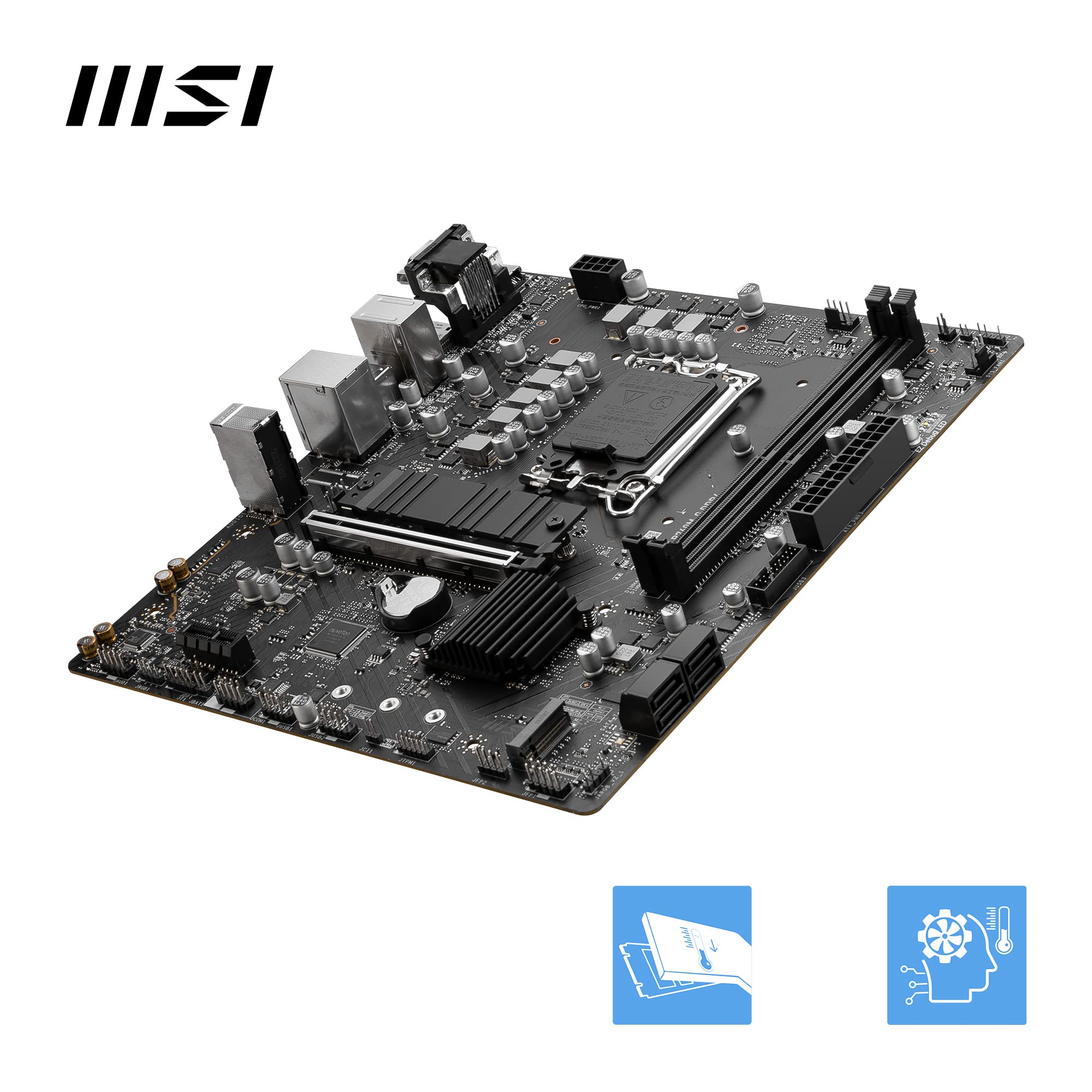 Amazon | MSI PRO B760M-G DDR4 mATXマザーボード、DDR4~128GB×2、PCI 