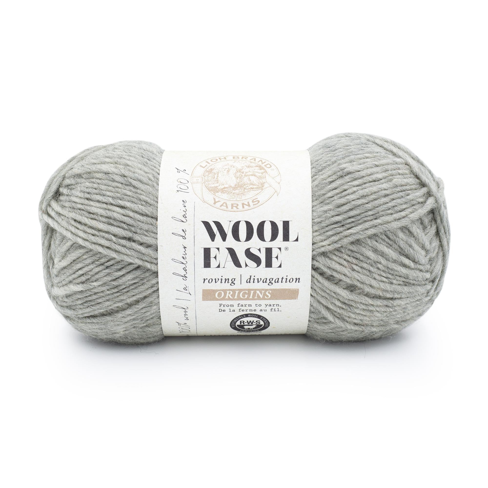 Amazon.com: Lion Brand Yarn Wool-Ease Roving Origins, 100% Wool