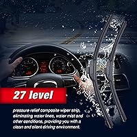 Vista 5 de 28"+20" Limpiaparabrisas frontales para Toyota Sienna 2020 2019 2018 2017 2016 2015 2014 2013 2012 2011 2010 (Juego de 2) Adaptador de gancho J/U