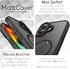 MattCover Series Back Matte Polycarbonate Edges Silicone and Corners Reinforced Camera Protected Thin Silicone Case Compatible with MagSafe for Minesk iPhone 17 (Magnetic, 17)