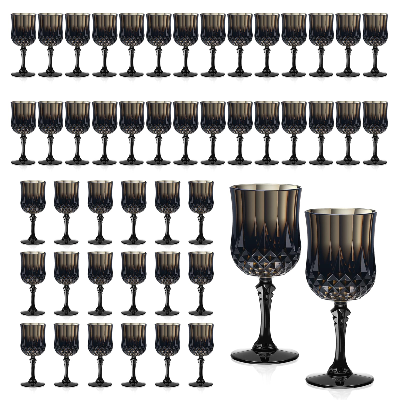 Vintage Wine Glasses - 24 Pack, Durable & Affordable -23