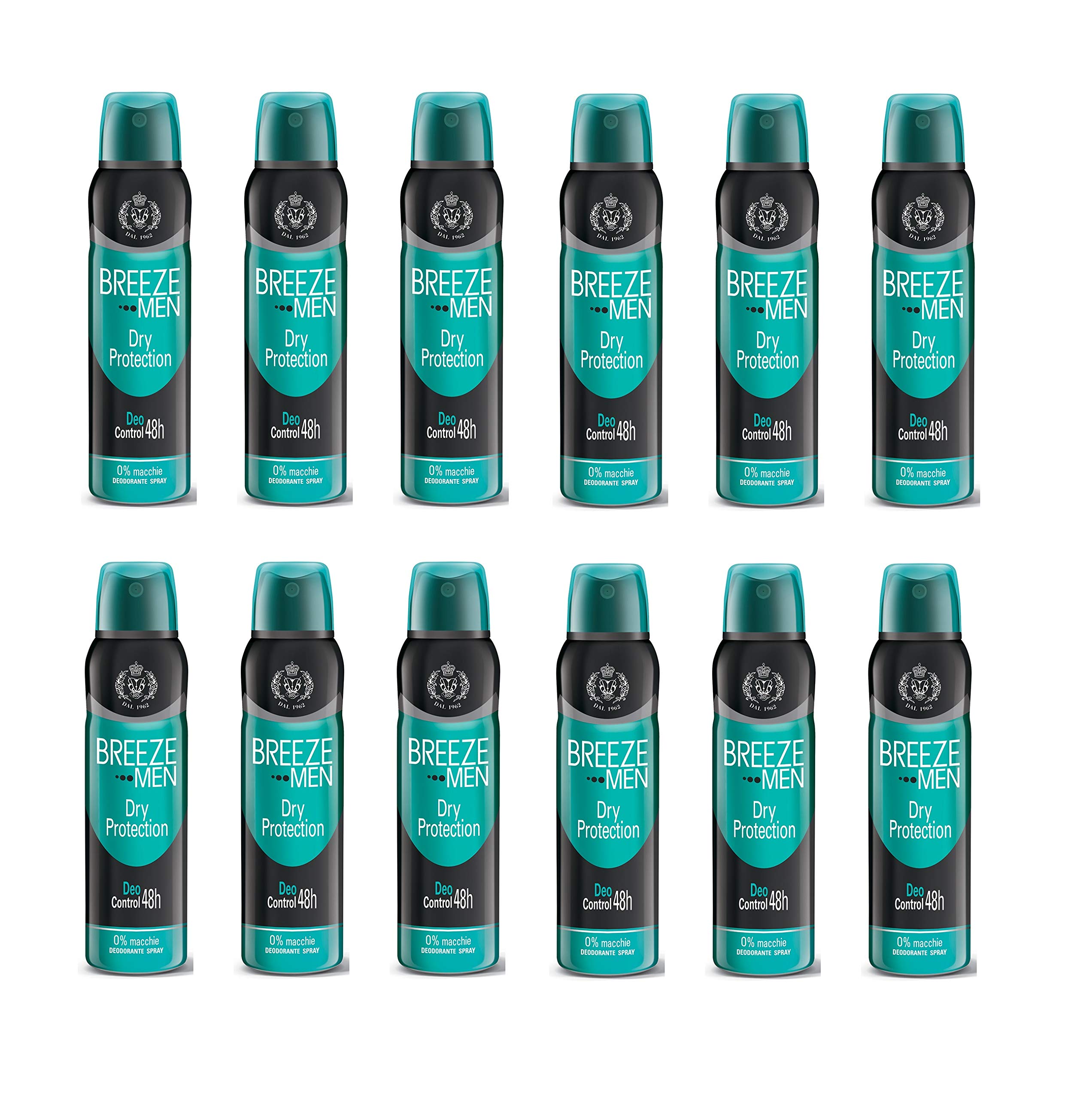 Set 12 Breeze Deodorant Spray 150 Herren Dry Protection Körperpflege und Hygiene