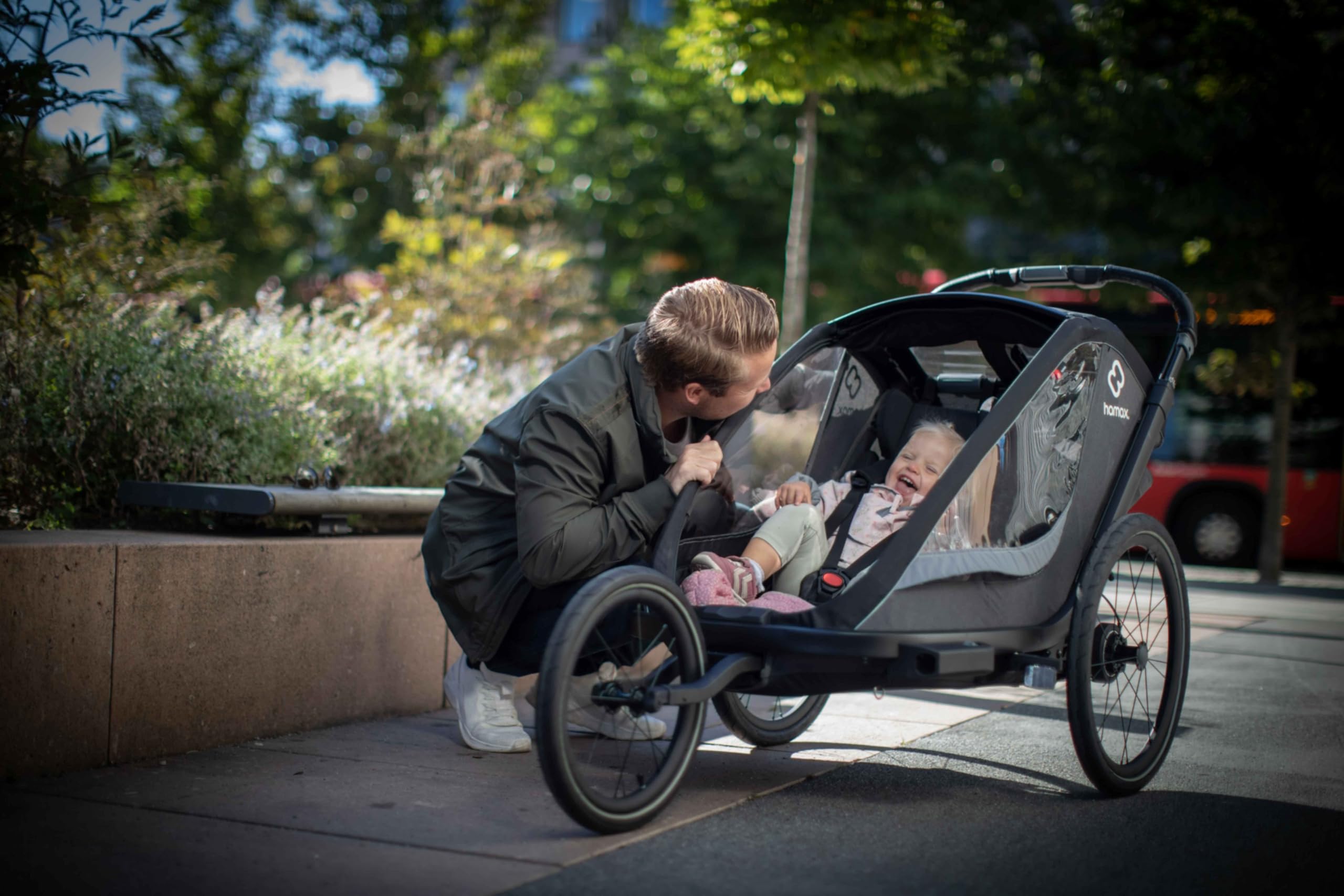 Hamax Cocoon Twin Fahrradanhänger für Kinder