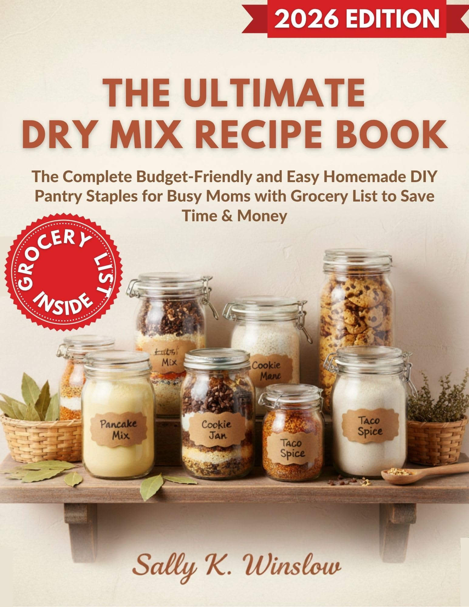The Ultimate Dry Mix Recipe Book: The Complete Budget-Friendly and Easy Homemade DIY Pantry Staples for Busy Moms with Grocery List to Save Time & Money
