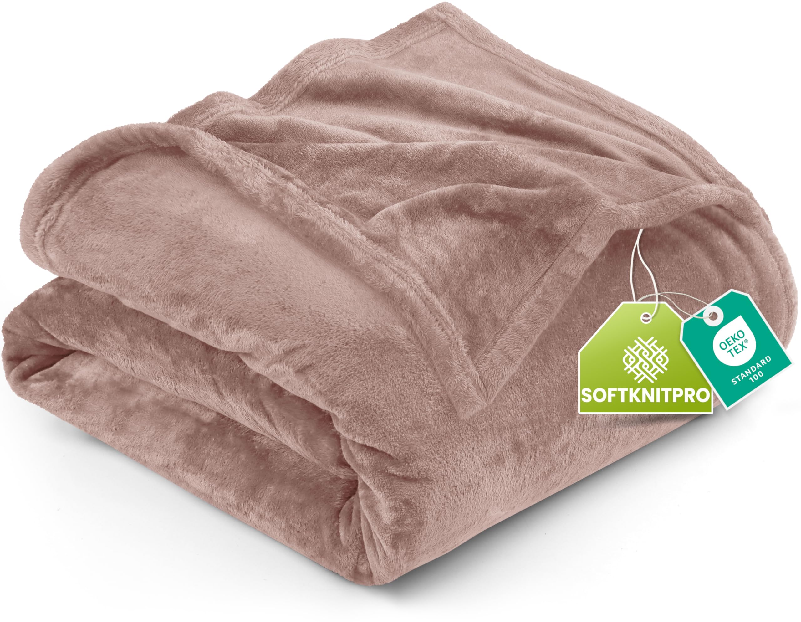 Amazon.com: Utopia Bedding Fleece Blanket Twin Size Rose Pink