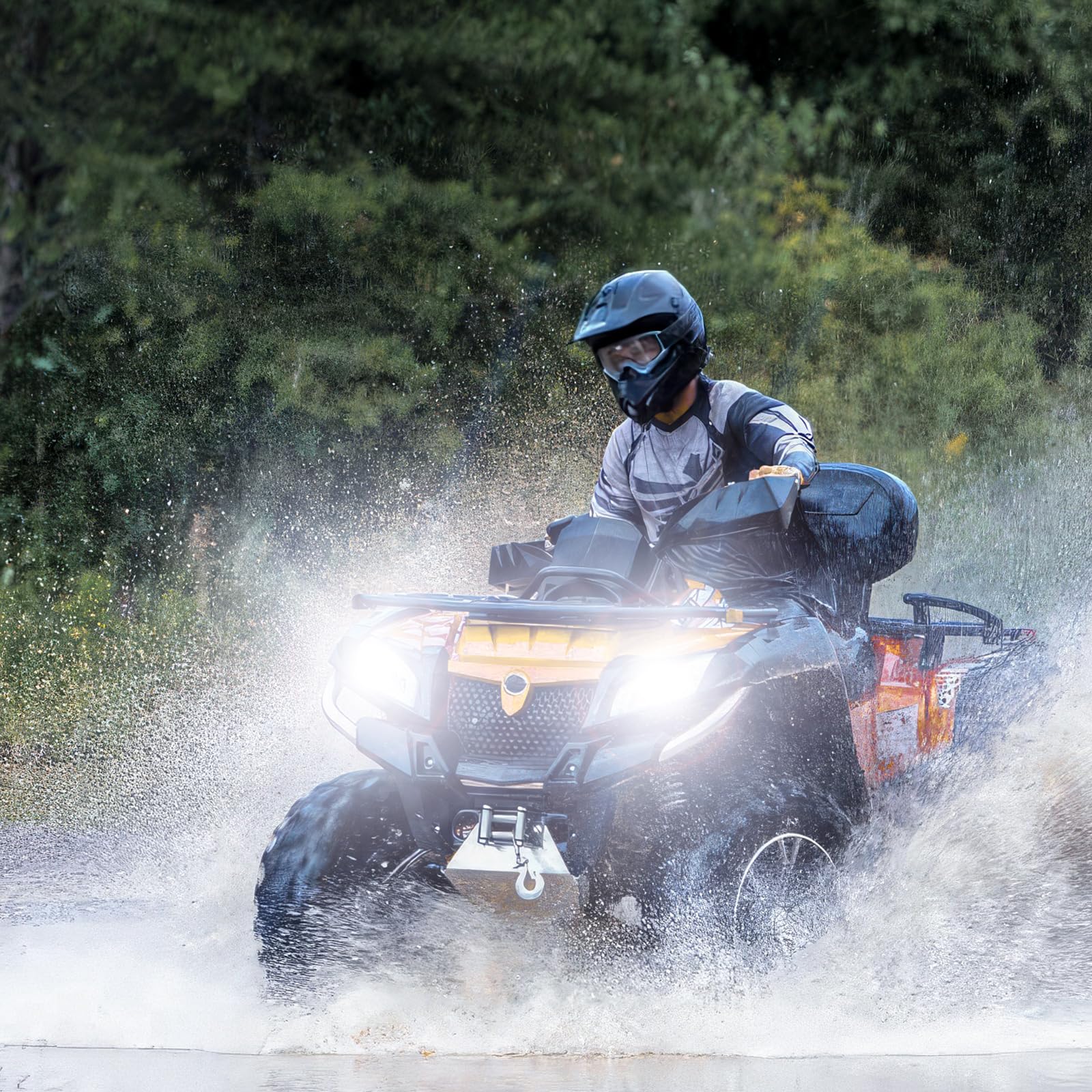 Żarówka 6500 K, zimna biel, 1:1, wodoodporne światła terenowe, 2 sztuki