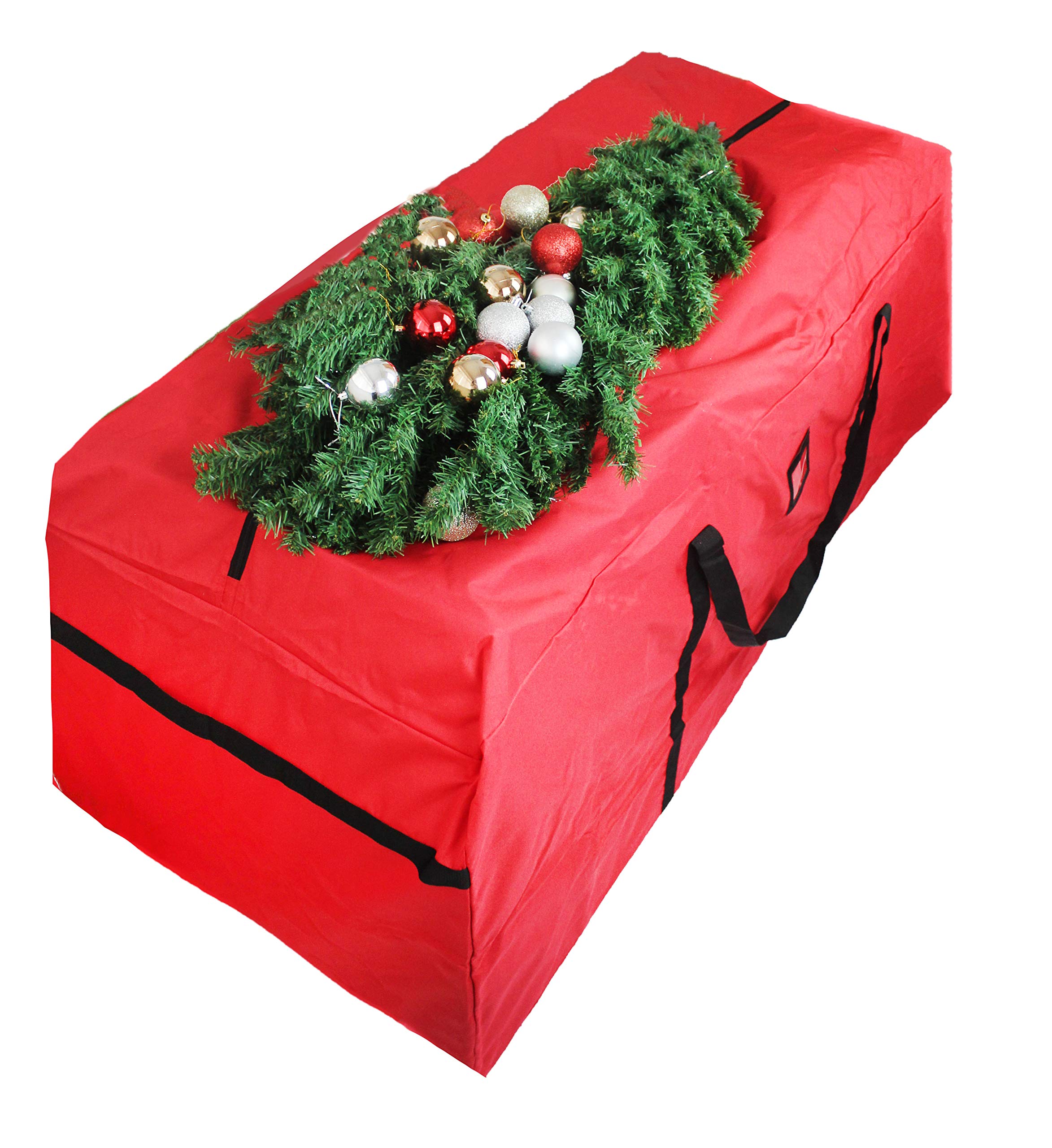 Modo Borsa portaoggetti per albero di Natale e decorazioni (borsa rossa extra large per albero di Natale)