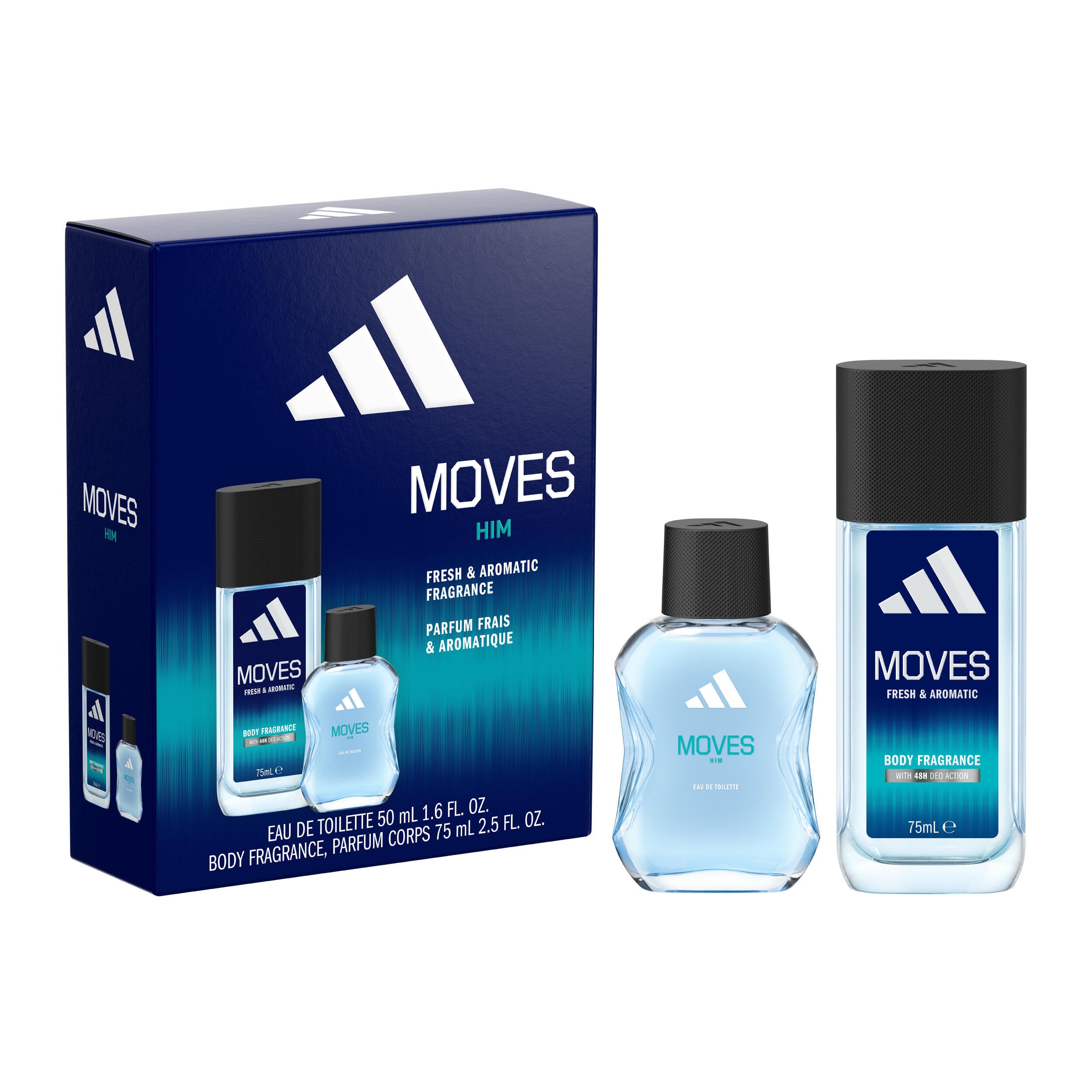 Moves for Him Giftset including Eau de Toilette (50ml, 1.6fl oz.) and Body Fragrance (75m…