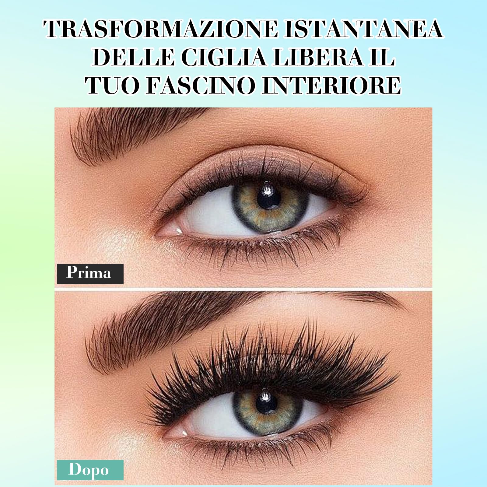 VEGCOO 640 Pezzi Ciglia Finte Extension Ciglia, 30D-40D-50D-60D Curl Ciglia Finte Ciuffetti, 8-16mm Kit di Extension per Ciglia, DIY Eyelash Extension per Donne Principianti,Confezione regalo verde