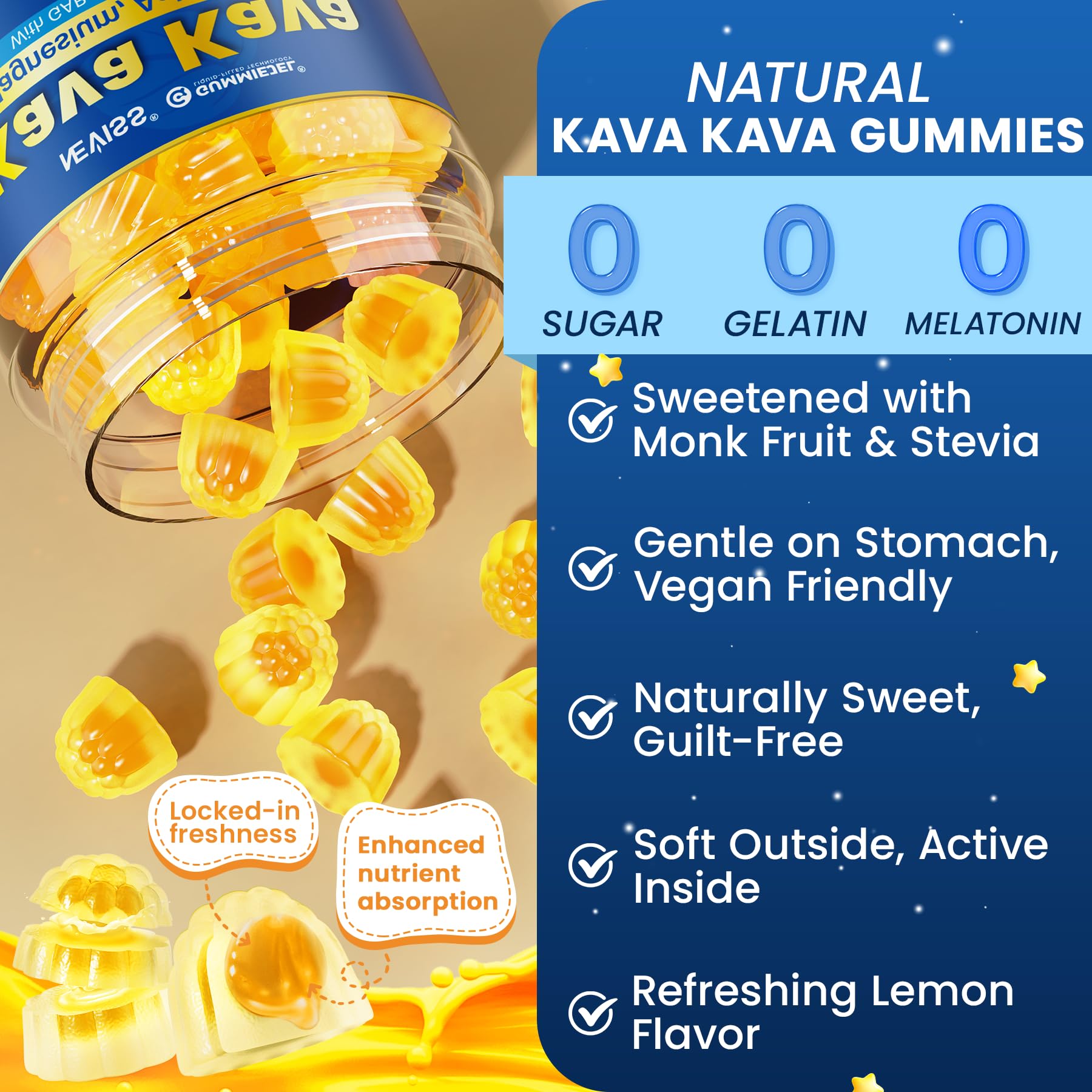Kava Kava Gummies for Calm, Relaxation & Natural Sleep | Melatonin-Free — Amazon image 6