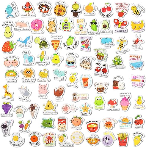Lindas calcomanías de recompensa de anime para niños, 320 calcomanías alentadoras para profesores y aulas