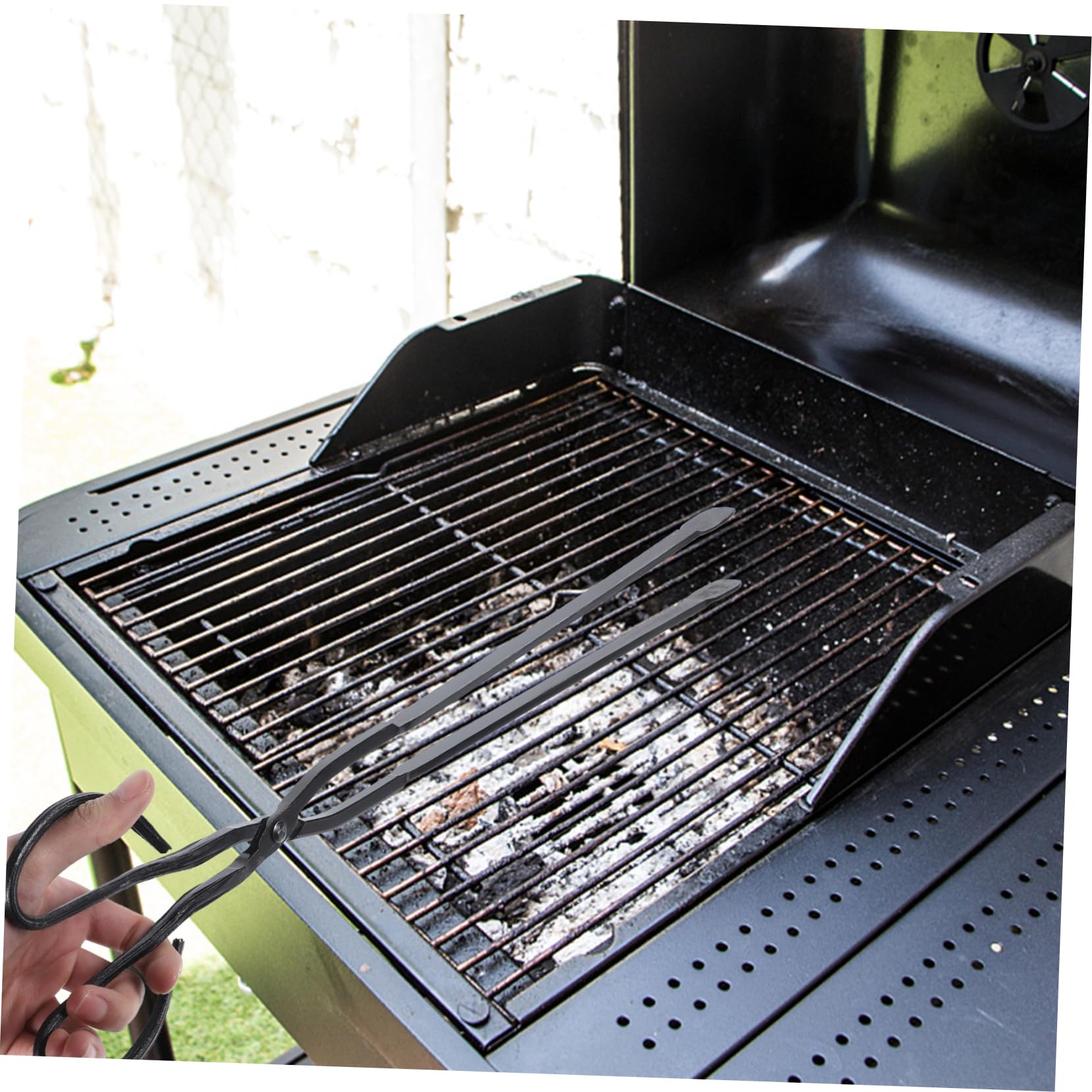 BESTonZON Pinzas de Barbacoa de Mango para Herramienta de Carboncillo para Camping y Cocina Exterior Varios estilos