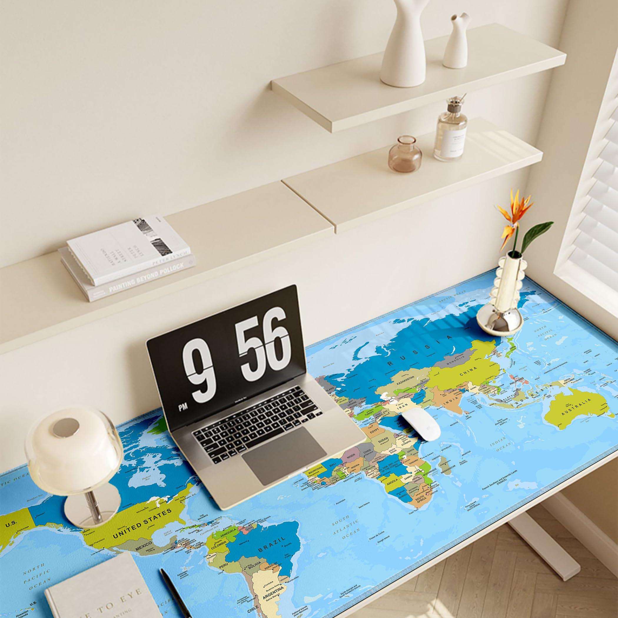 LL-COEUR XXL Gaming Mouse Pad - Huge 55x24 Inch Desk Mat With Stitched Edges & Non-Slip Base