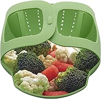 Vista 3 de Instant Pot oficial - Molde de silicona con tapa, para bocadillos de huevo, Cesta de silicona para vapor., Verde