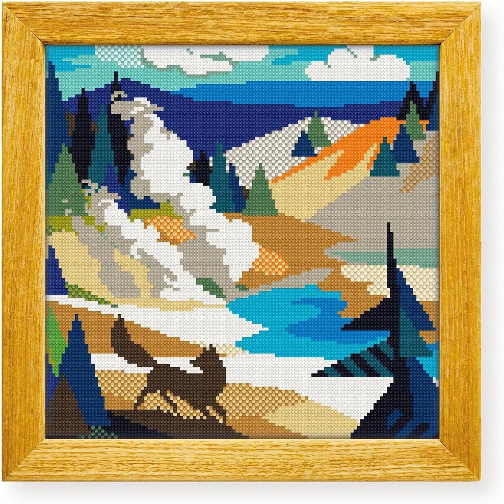 Awesome Pattern Studio Lassen Volcanic National Park DS1148, Diamond Painting Kit, Diamond Art Kits for Adults, Full Drill 5D Diamond Dots Kits. All Items Included.
