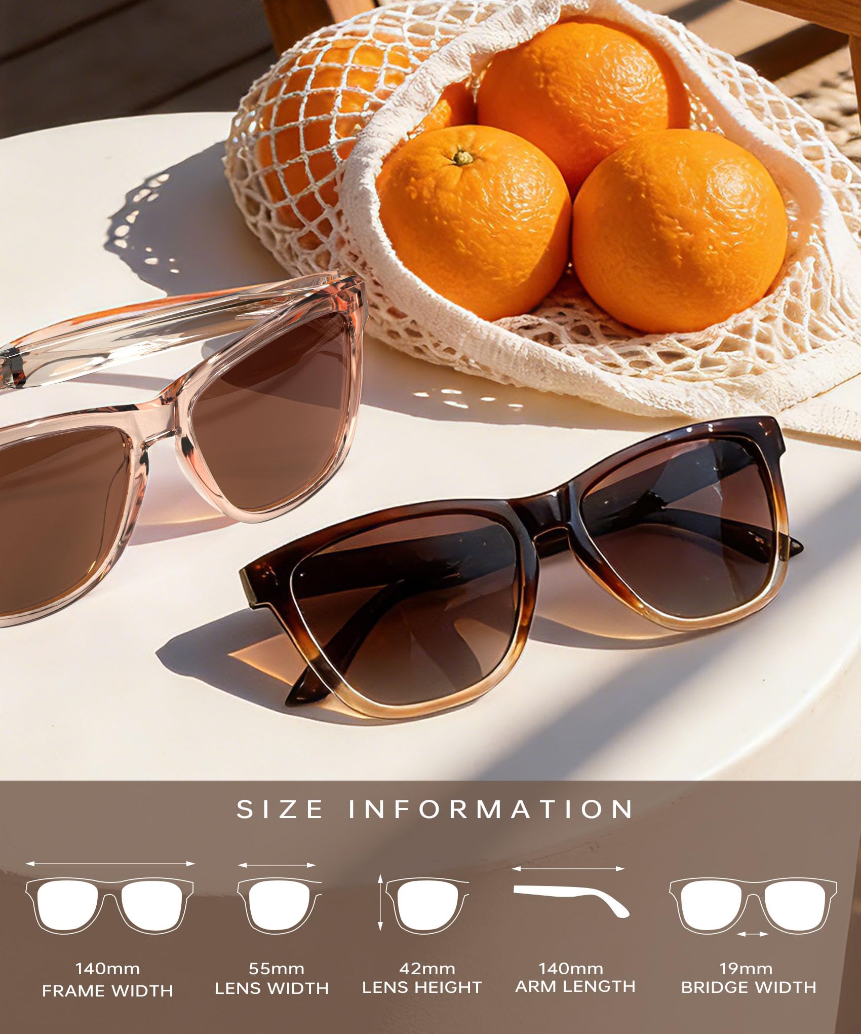 KALIYADI Womens-Sunglasses Polarized Sunglasses-Womens Trendy: Retro Sun Glasses with UV Protection for Travel Driving - 4