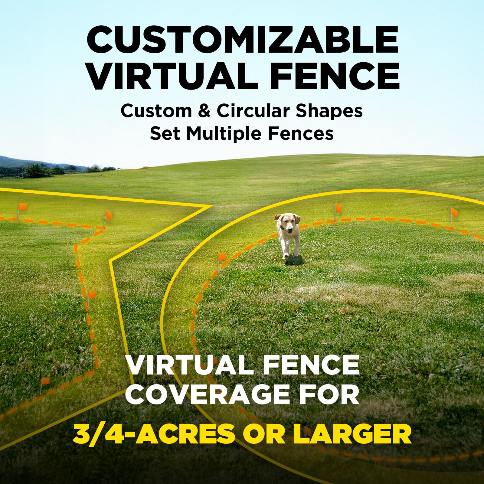 Dogtra GPS Fence – No Subscription, Custom Wireless Dog Fence with App, Smart Guidance & Return Reminder Tone/Vibration/Correction, IPX9K Waterproof Rechargeable Collar, Safe Freedom for Dogs 15 Lbs+ - image 2