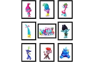 Trolls Posters for Girls Bedroom, The Ideal Trolls Wall Decor for Kids