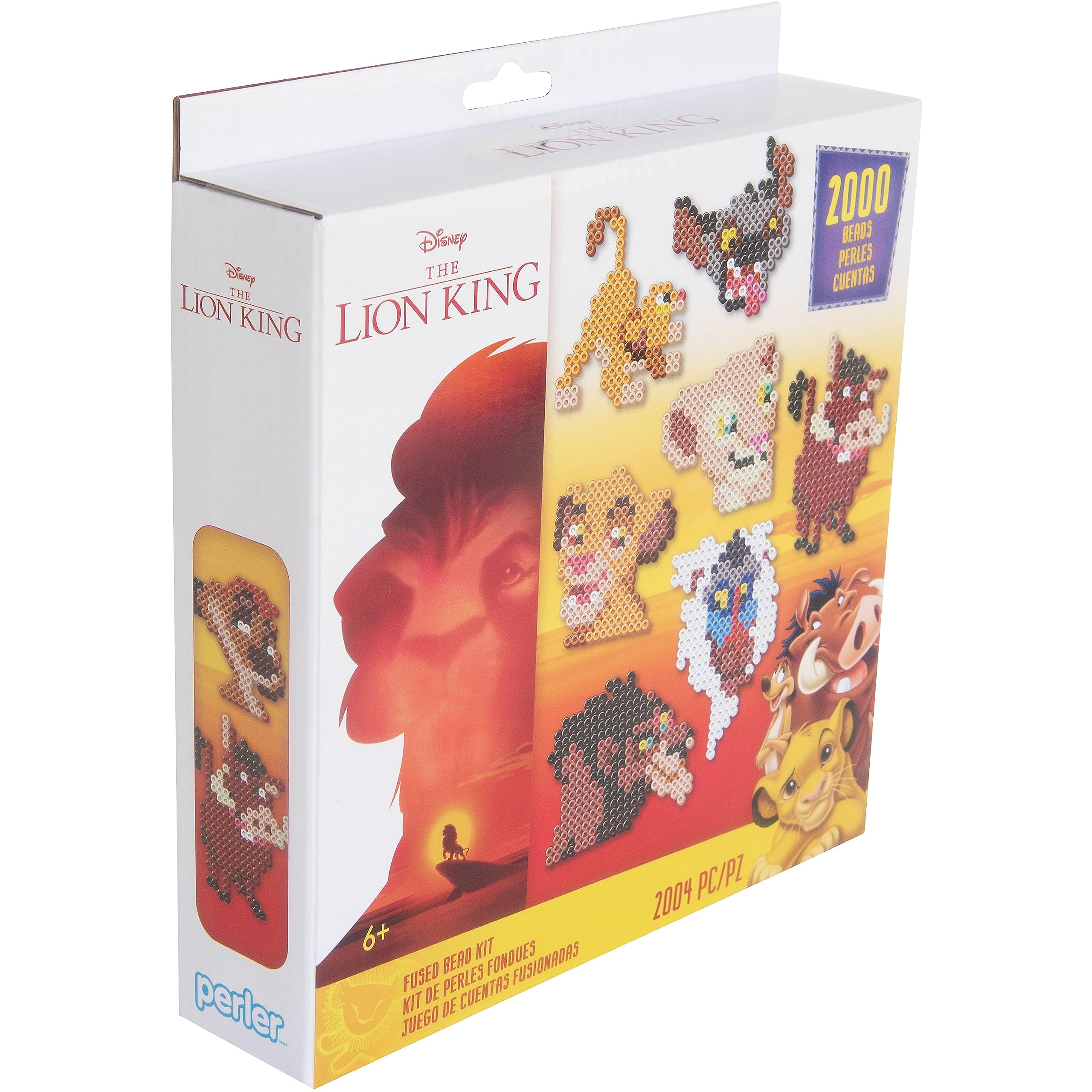 Perler 80-57046 Disney's The Lion King Fused Bead Craft Activity Kit, Includes 9 Patterns, Multicolor, 2004 Pieces - Image 8