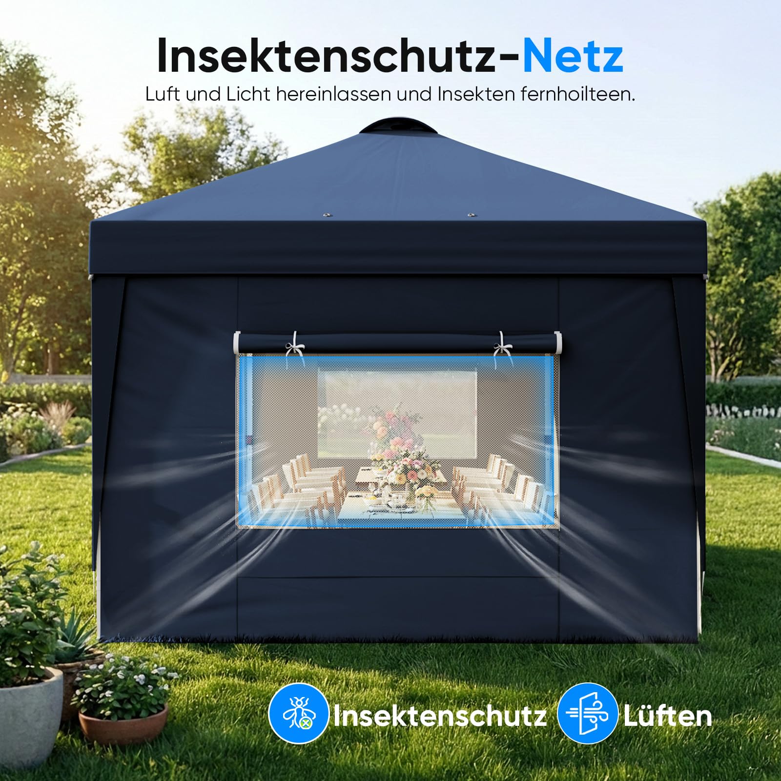 Quictent Faltpavillon 3x6m wasserdicht