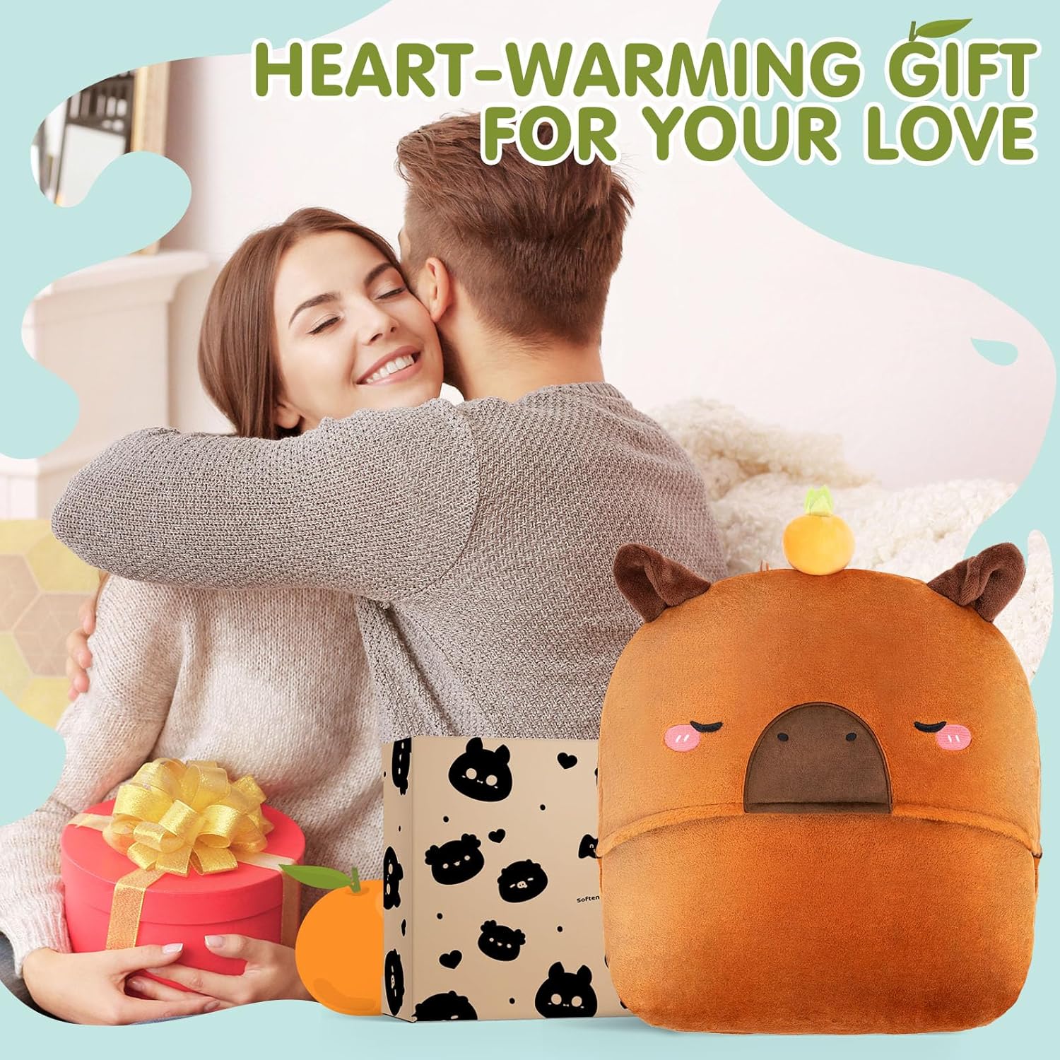 Mewaii Ultimate Softness Capybara Wearable Blanket Hoodie – Expertly Designed for American Body,Full Coverage with Easy Movement,Oversized Warm and Cozy Flannel Blanket,Capybara Gift for Adult - Image 8