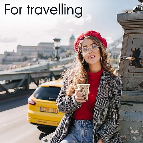 Miniatura 7 de Tazas de café desechables de 8 onzas, tazas de papel marrón, tazas de papel impresas, vasos de papel para bebidas calientes, tazas de papel de