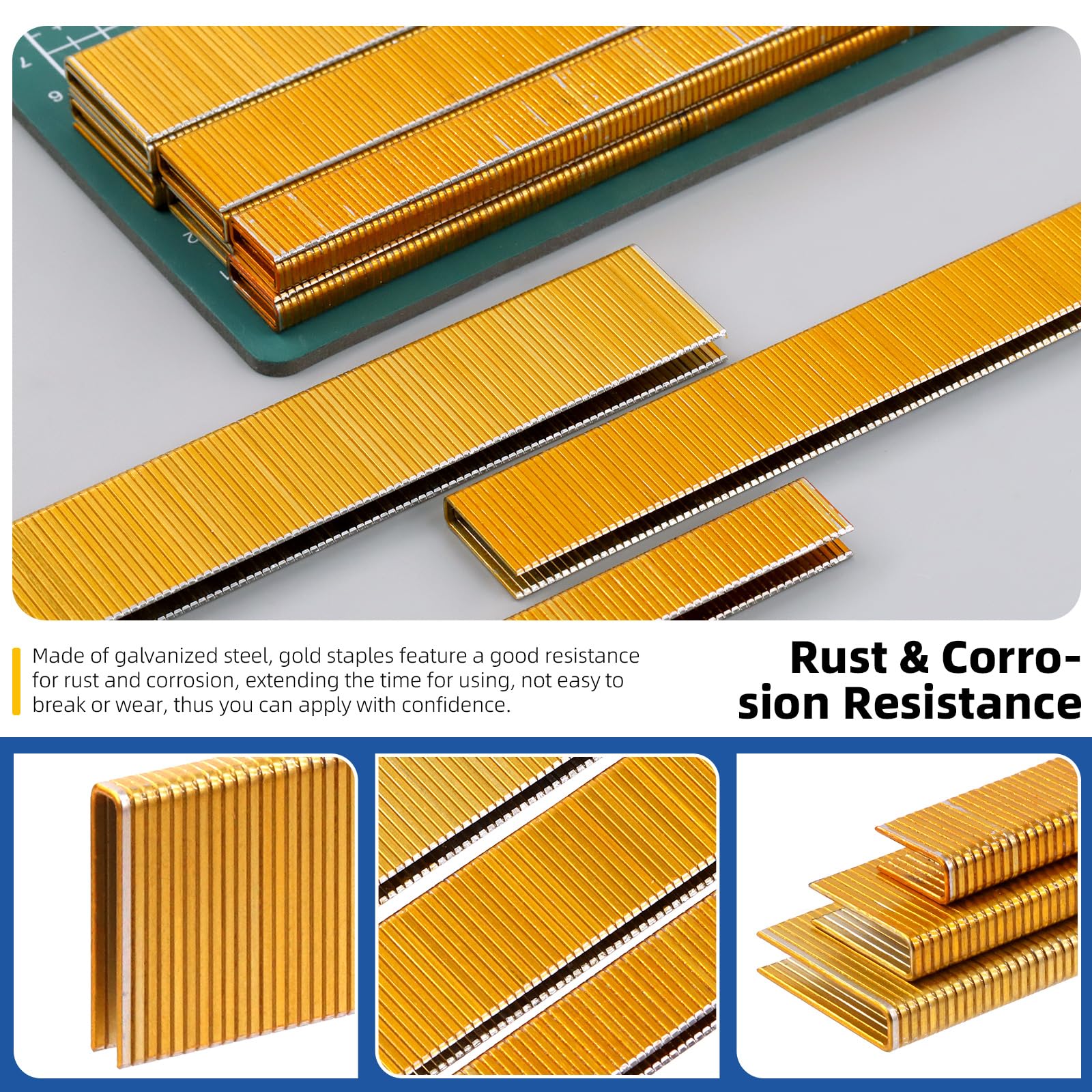 Glarks 2000Pcs 18 Gauge Narrow Crown Staples - Image 4