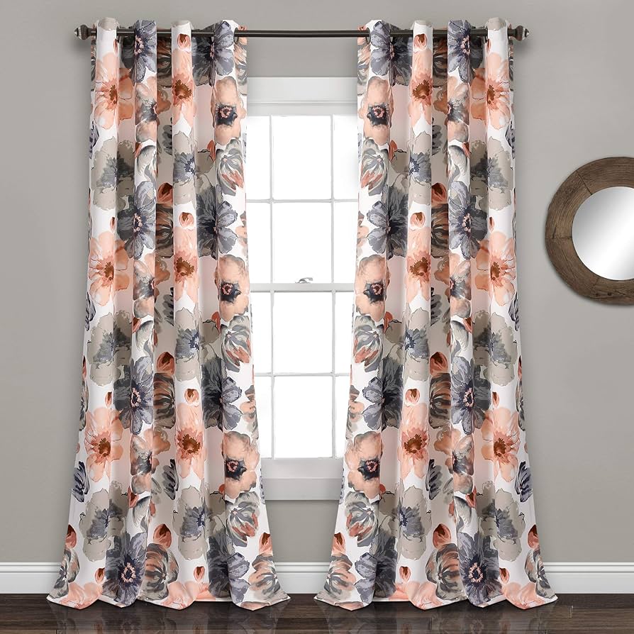 Amazon.com: Lush Decor Leah Light Filtering Window Curtain