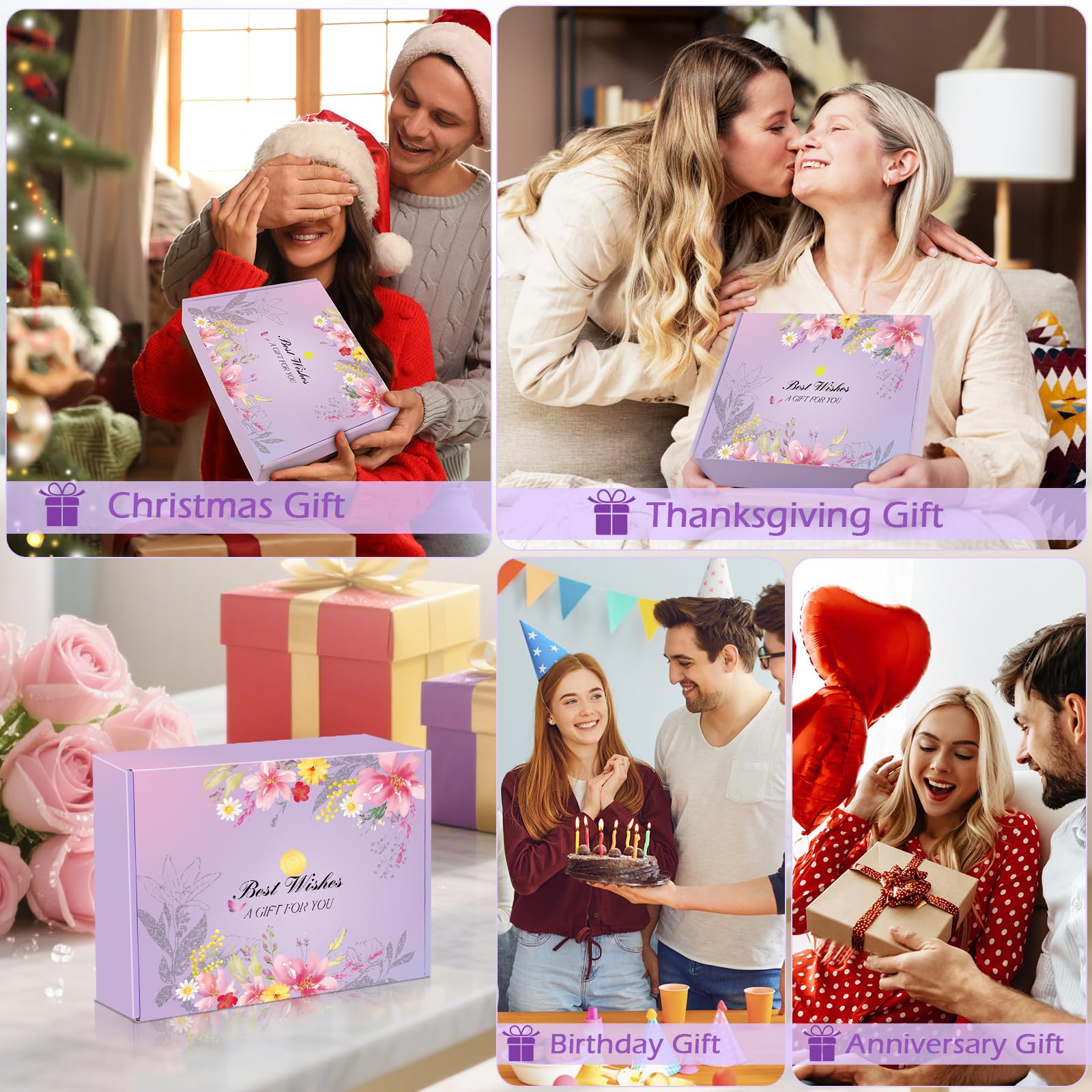 Creme Main, 60 Lot Creme pour Les Mains Coffret Cadeau de Crème Mains, Mini Lotion Crème Hydratante Parfumée pour Les Mains et Les Pieds, Petit cadeau pour une femme, une amie, pour Noël Anniversaire