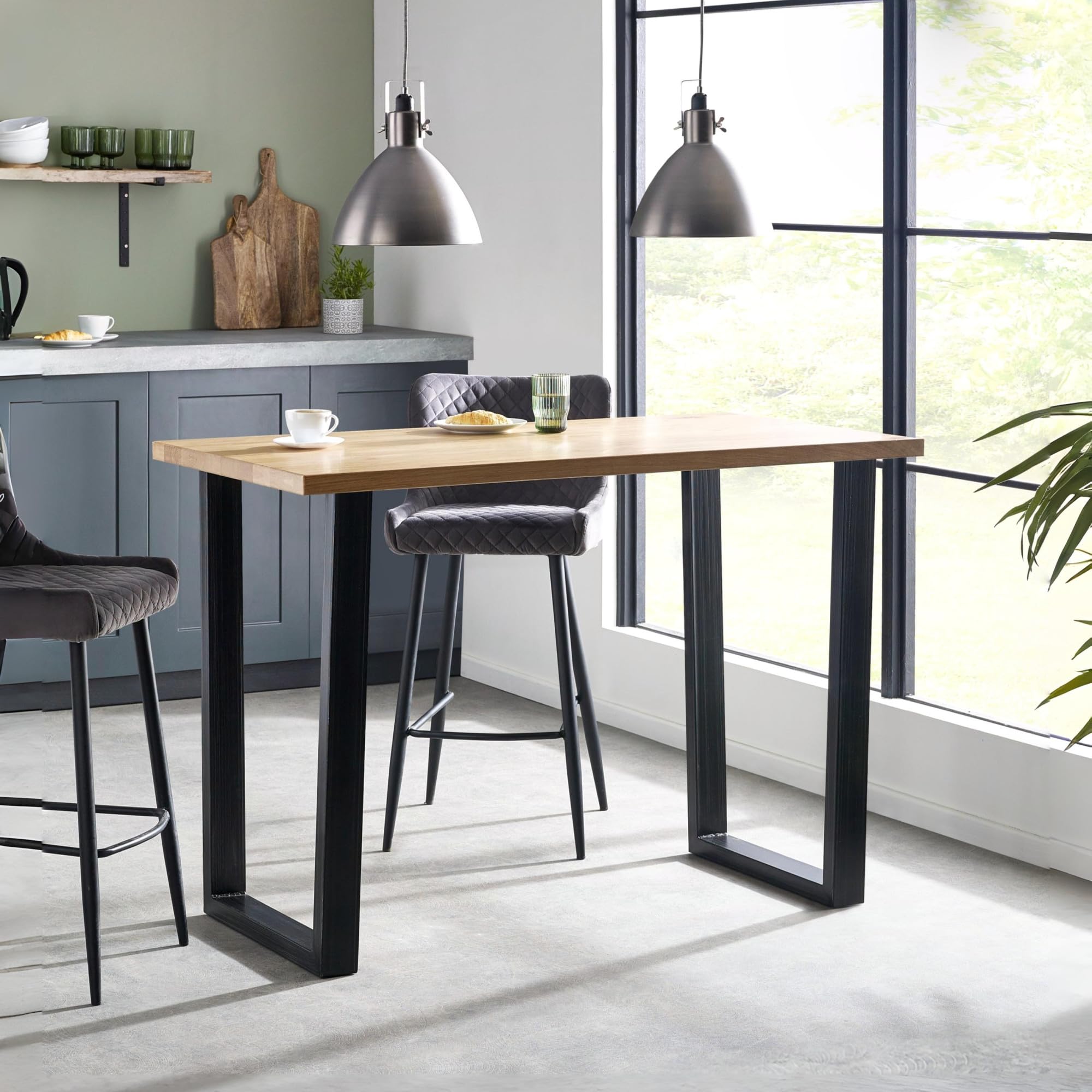 Julian Bowen Brooklyn Bar Table Oak, One Size