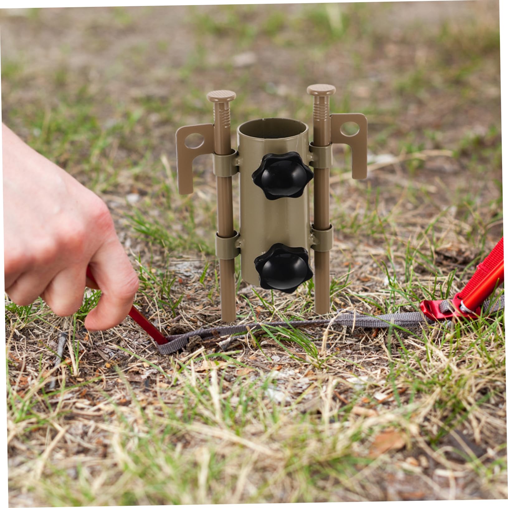 UPKOCH Verstellbare Zeltstangenhalter Aus Robustem Aluminium 6 Stück Camping Zubehör Mit Heringen Und Hammer Halter Für Zeltdach Stabilität Bei Outdoor Zelten Und Pavillons