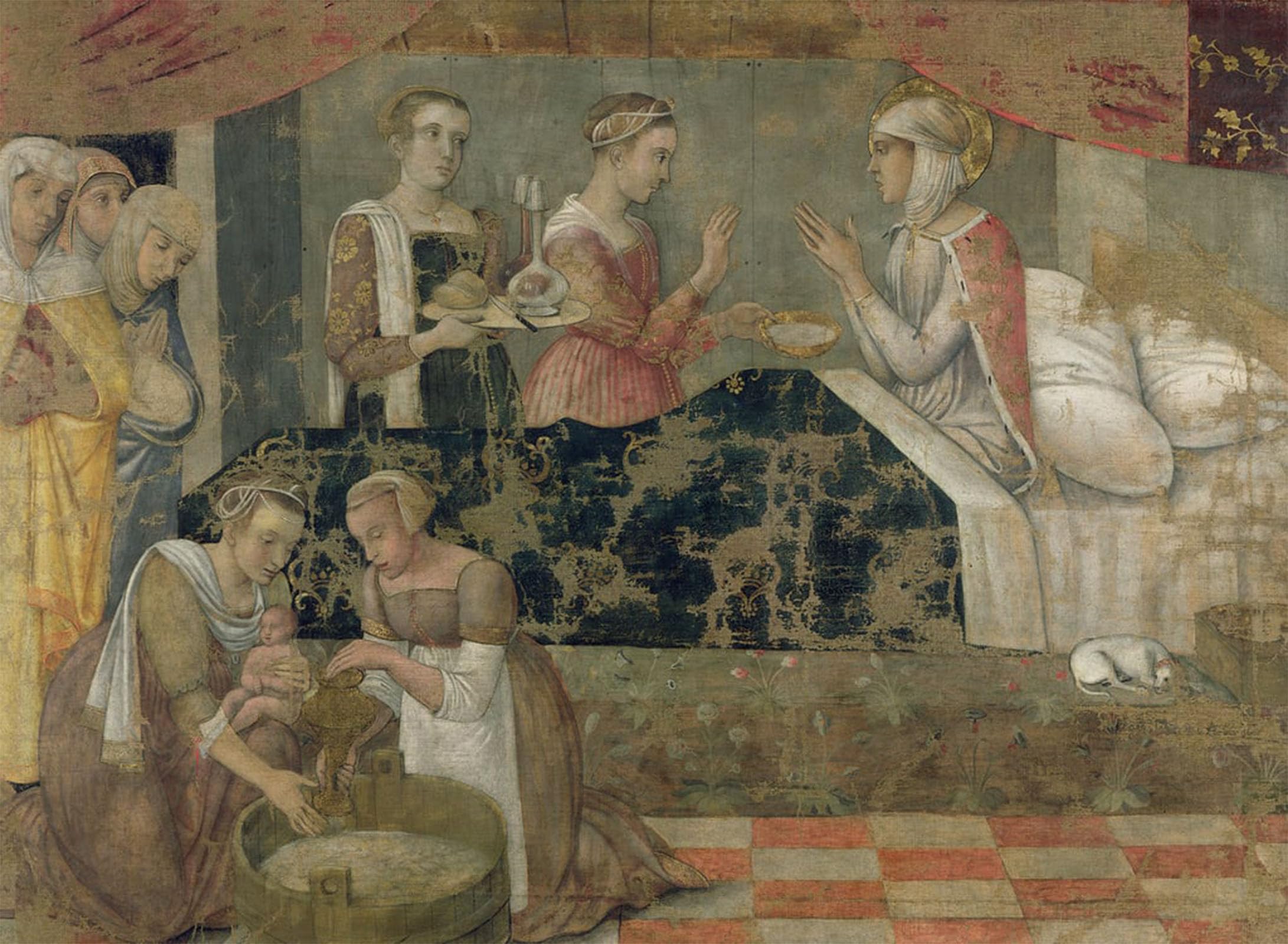 ARTXLXXBN Famous Prints Artwork Pictures Poster Painting Art Birth of the Virgin by famous artist Artwork Landscape Pictures for Home Decor 60x90cm