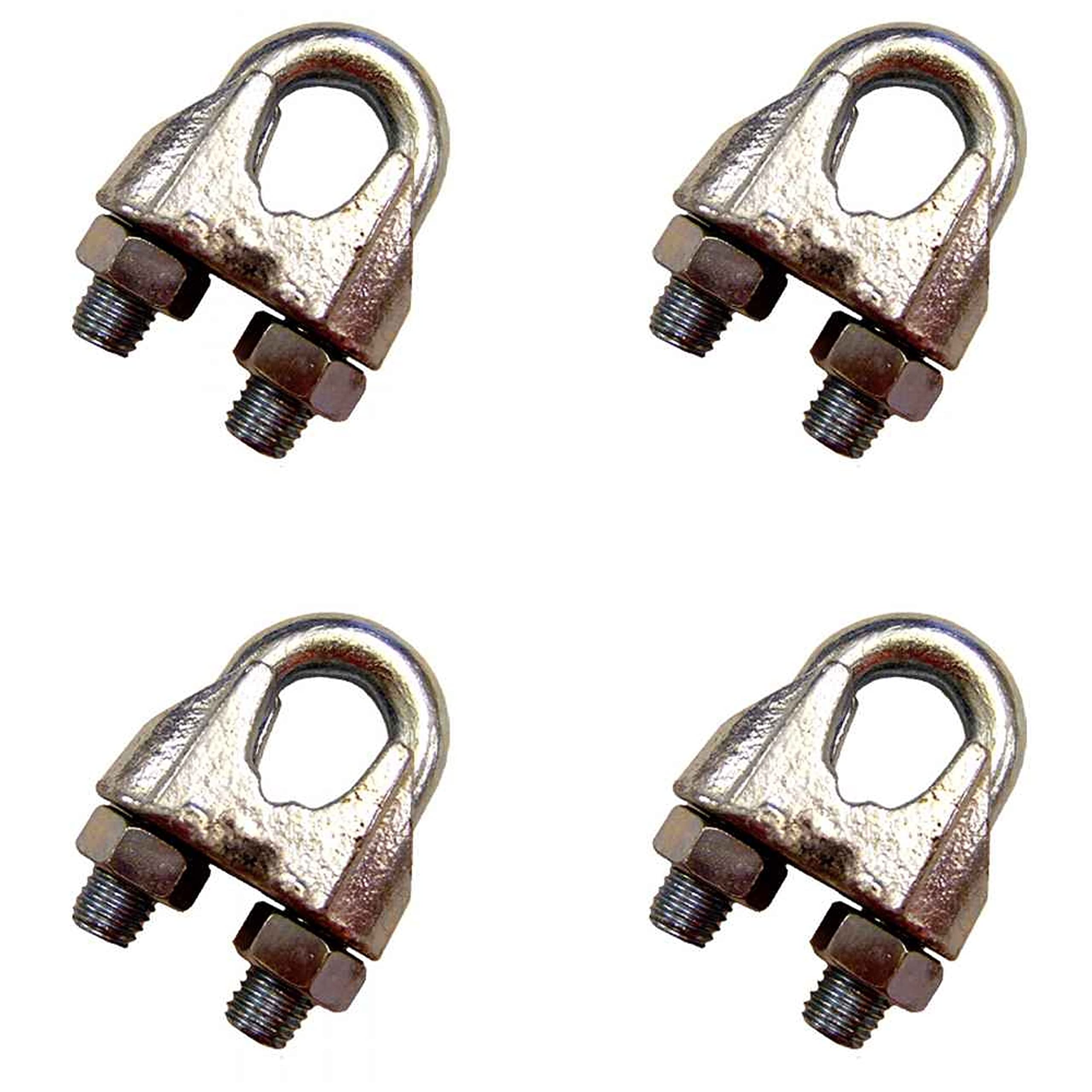 US Cargo Control 7/8" Zinc Plated Malleable Wire Rope Clip - 4 Pack