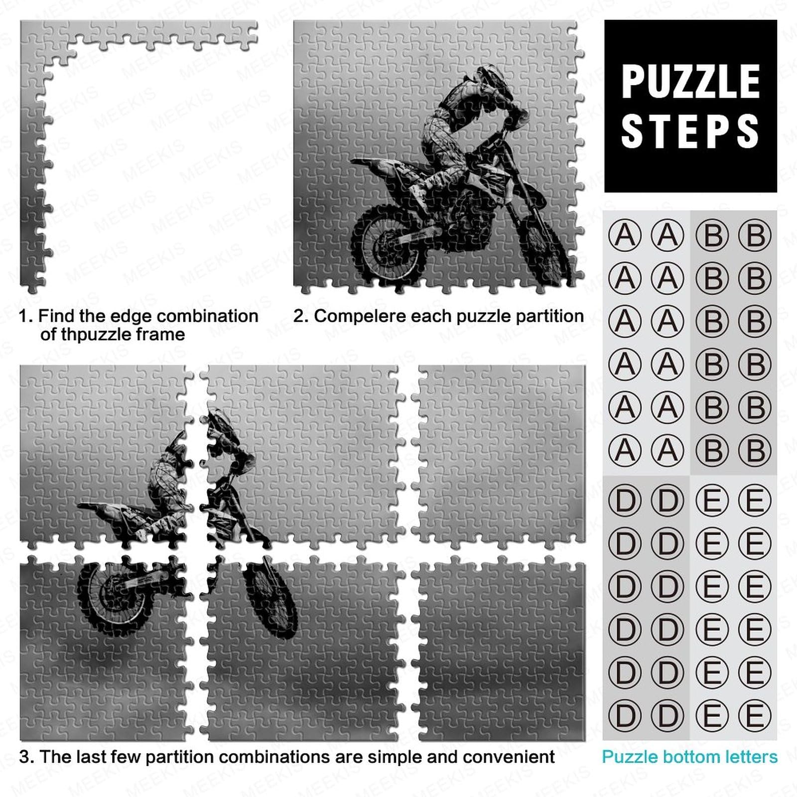 Puzzle Für Erwachsene, Bunte Motorräder, 1000-tei Produktbild-Vorschau 11