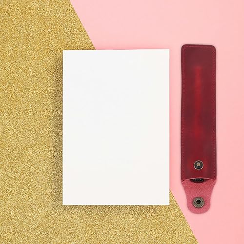 Miniatura 8 de NUOBESTY Estuche de cuero para bolígrafo, funda para bolígrafo individual, funda suave para bolígrafo, suministros de escritorio (rojo vino)