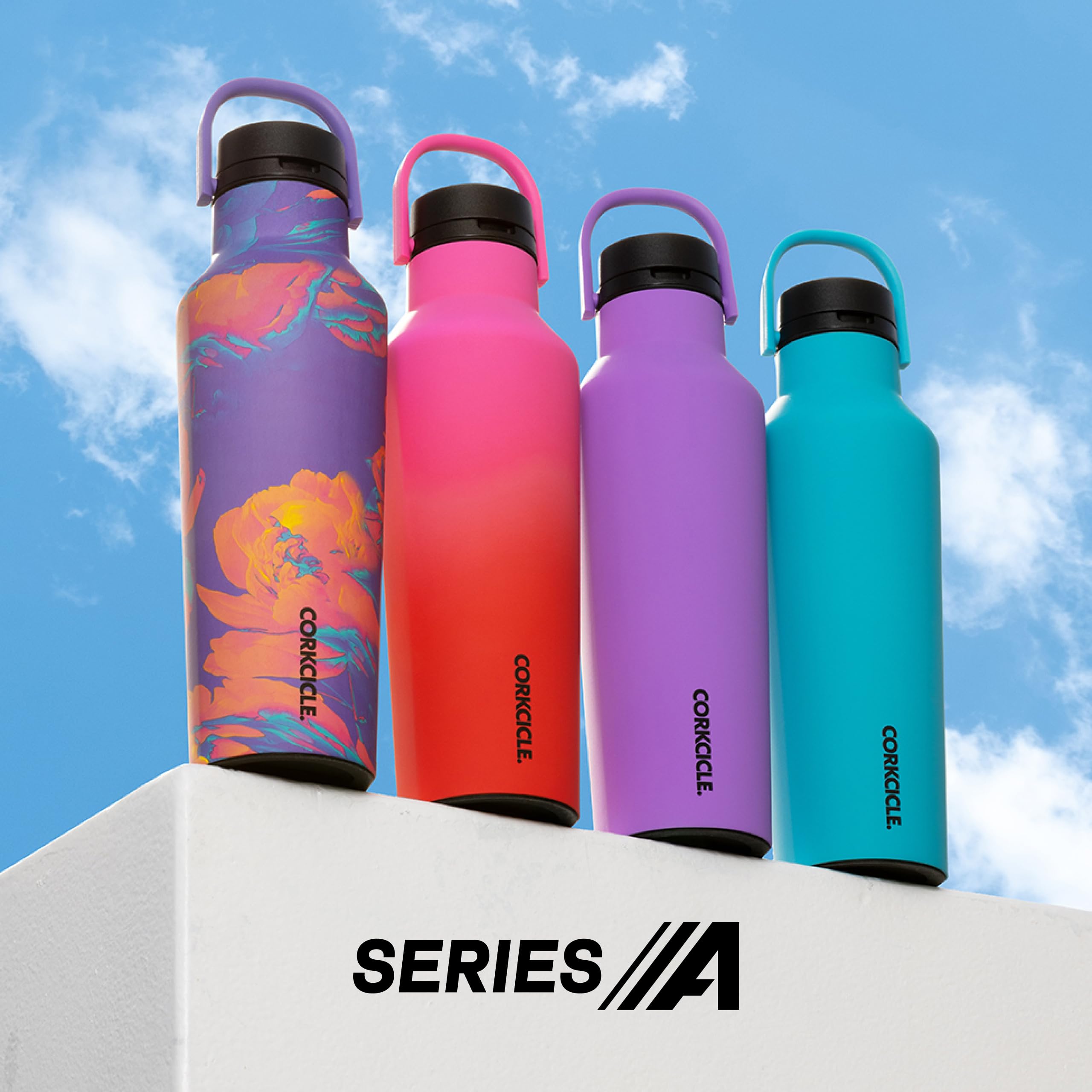 Corkcicle Sport Canteen – hält Getränke 25 Stunden kalt – Edelstahl-Wasserflasche – dreifach isoliert – auslaufsicher – Sommer-Trinkgeschirr – hält Getränke eiskalt – 590 ml – Hammerhead