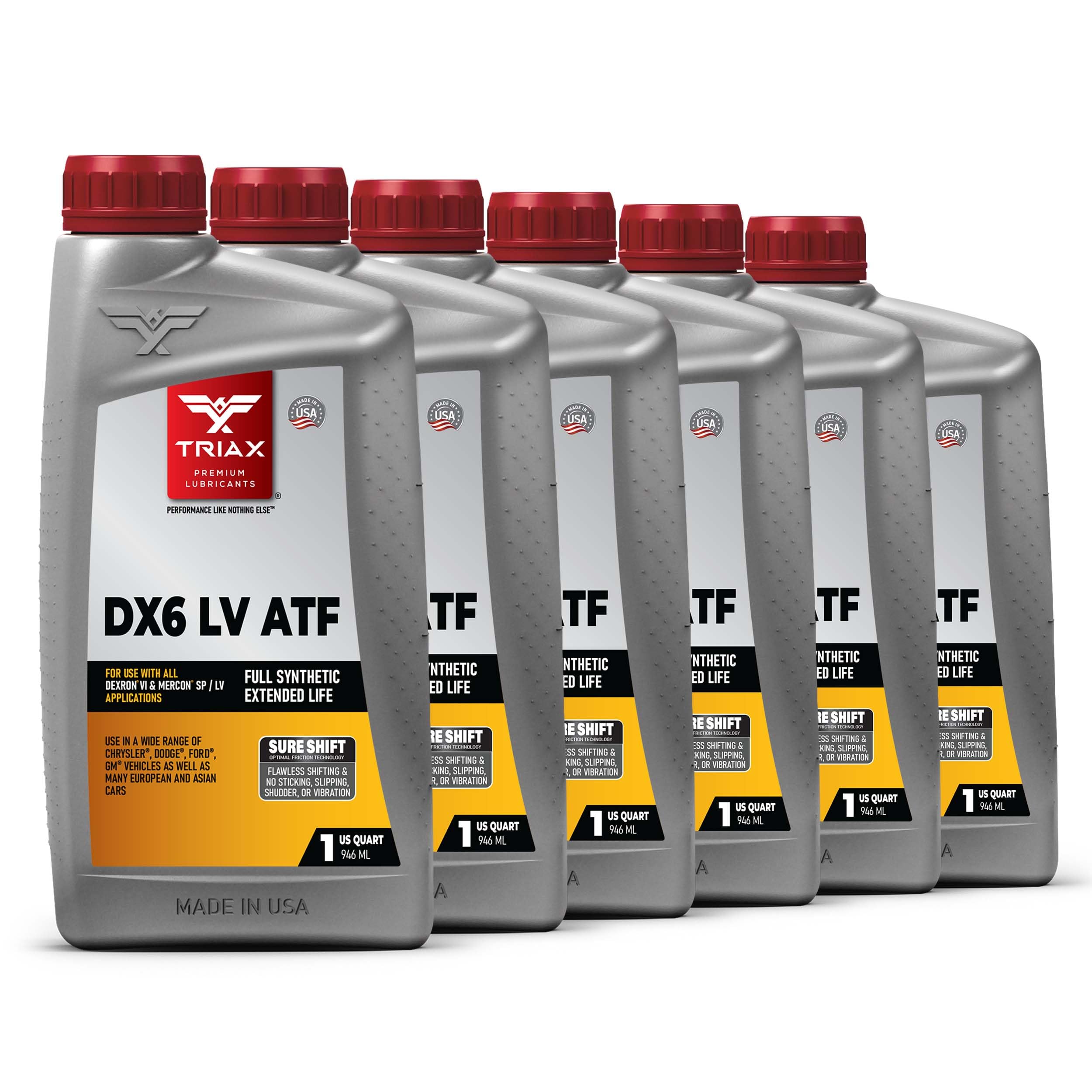 TRIAX DX6 ATF - Fluido sintetico a bassa viscosita' per trasmissioni automatiche - Compatibile con Dexron VI e Mercon LV