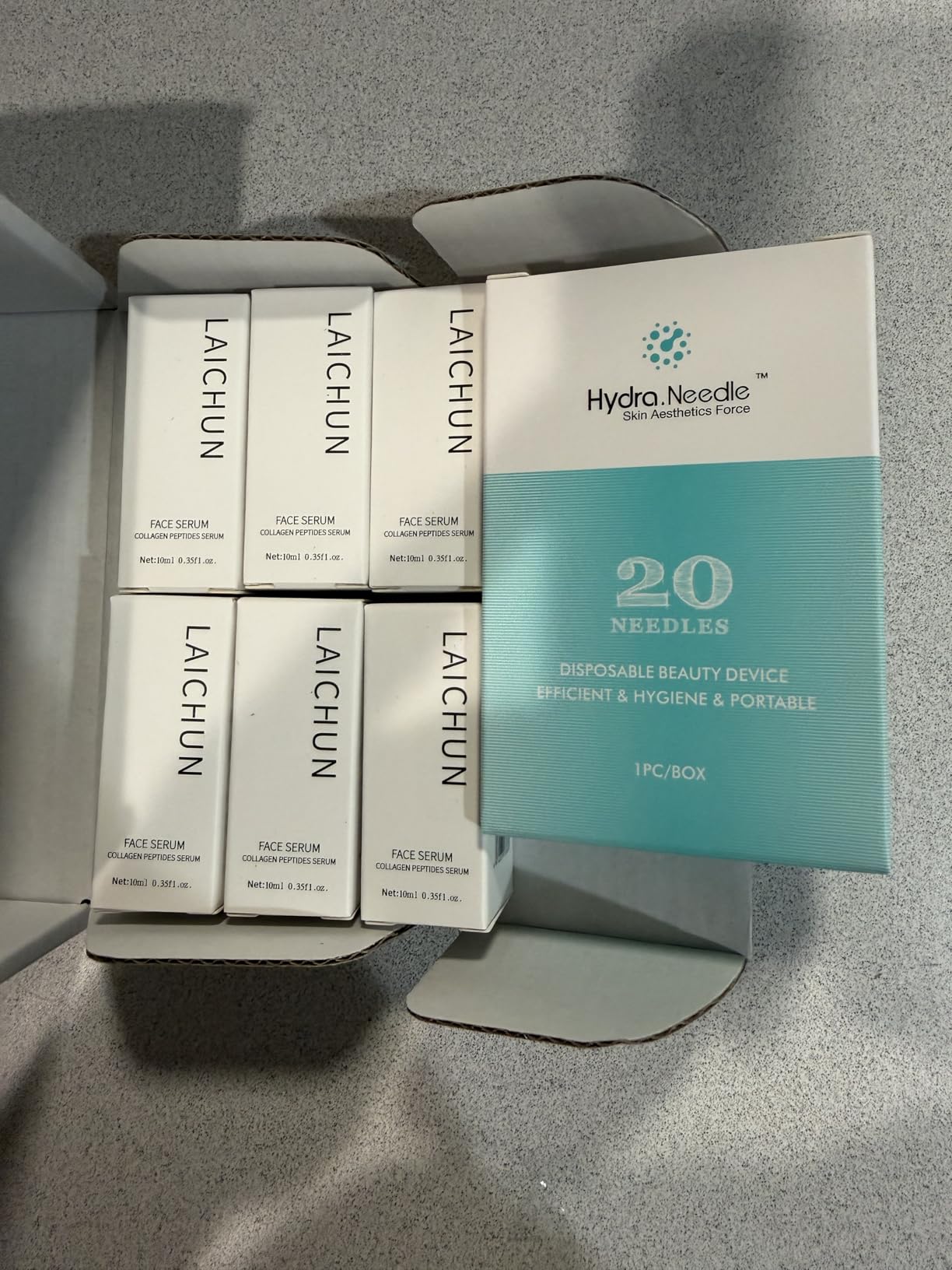 JINGTIEDA Micro Infusion System for Face,Micro System for face, 1.5-MONTH-SUPPLY(1*Applicator and 6* Serum)