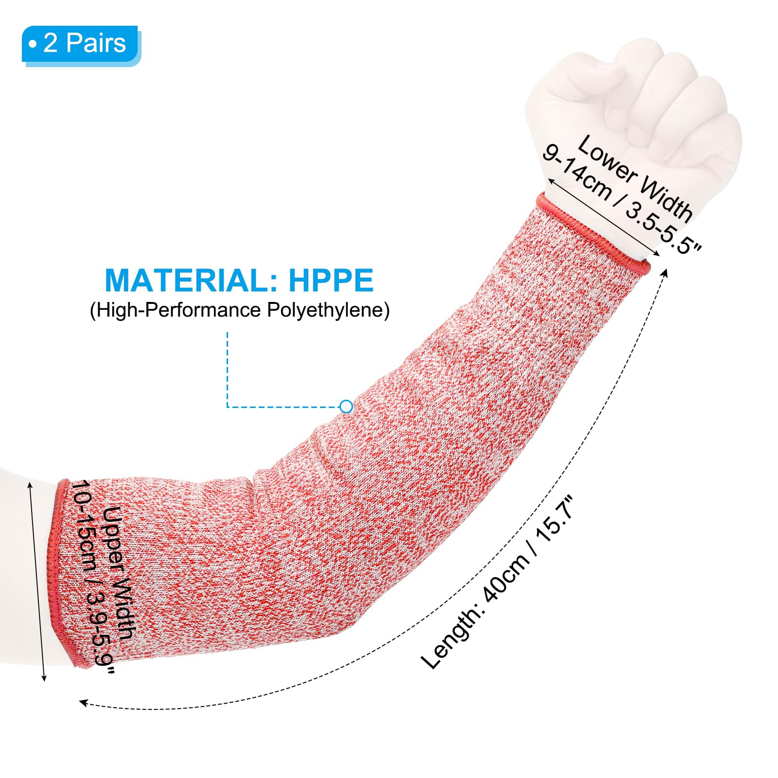PATIKIL 16 Inch Cut Resistant Sleeve - Image 2
