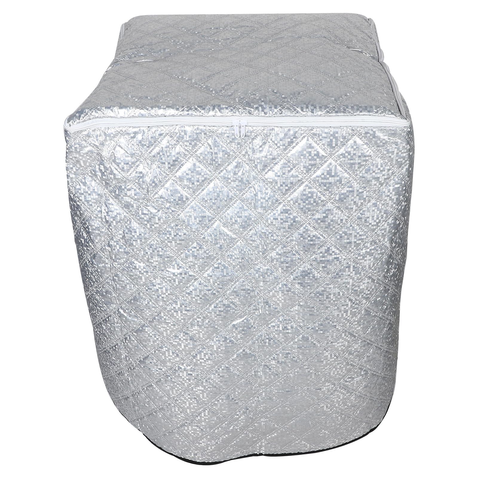 Funda para lavadora exterior impermeable de papel de aluminio resistente con cremallera 8