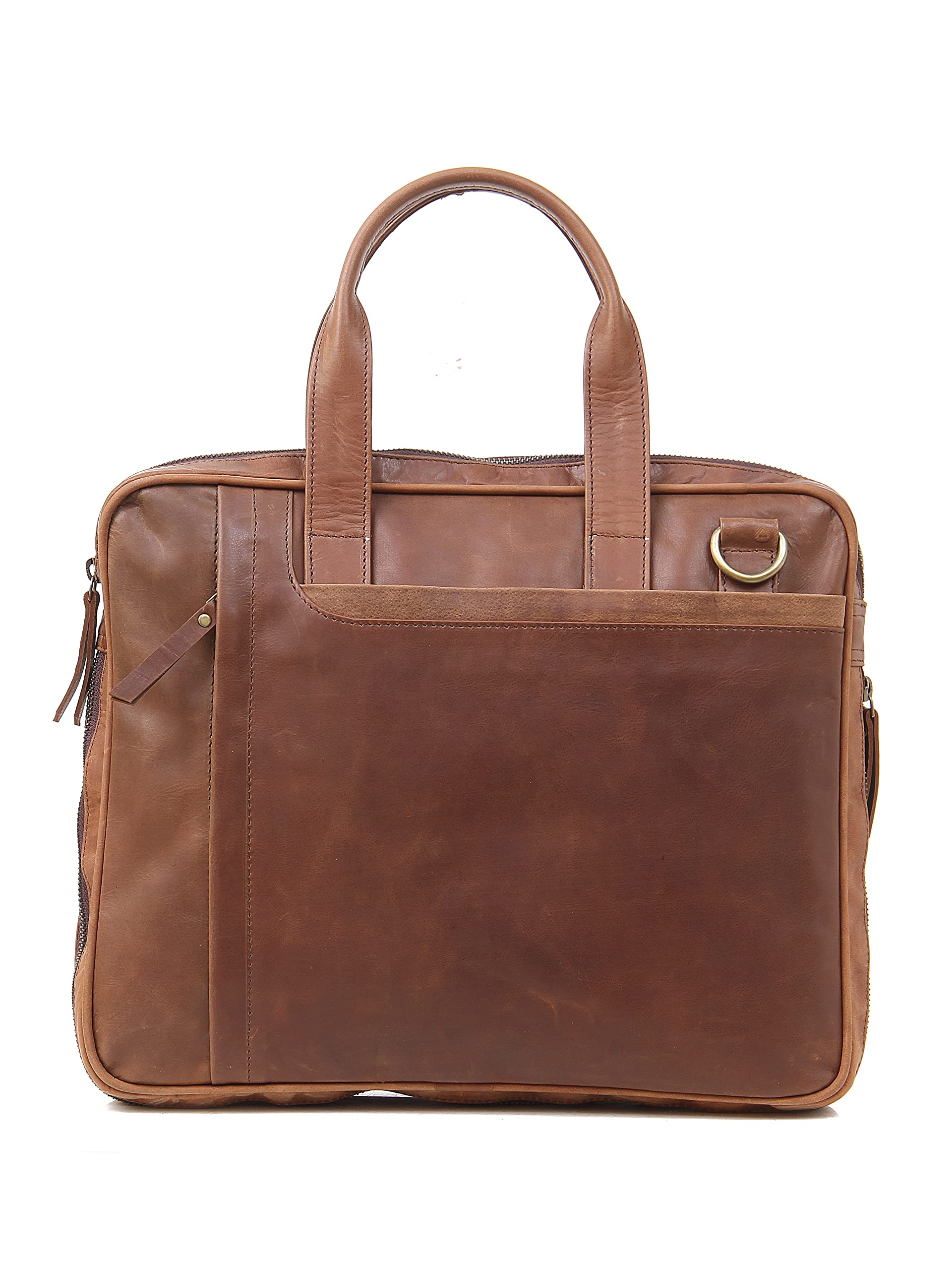 Smooth Operator | Full Grain Leather Bag | YKK Zipper | Expandable | Office Bag
