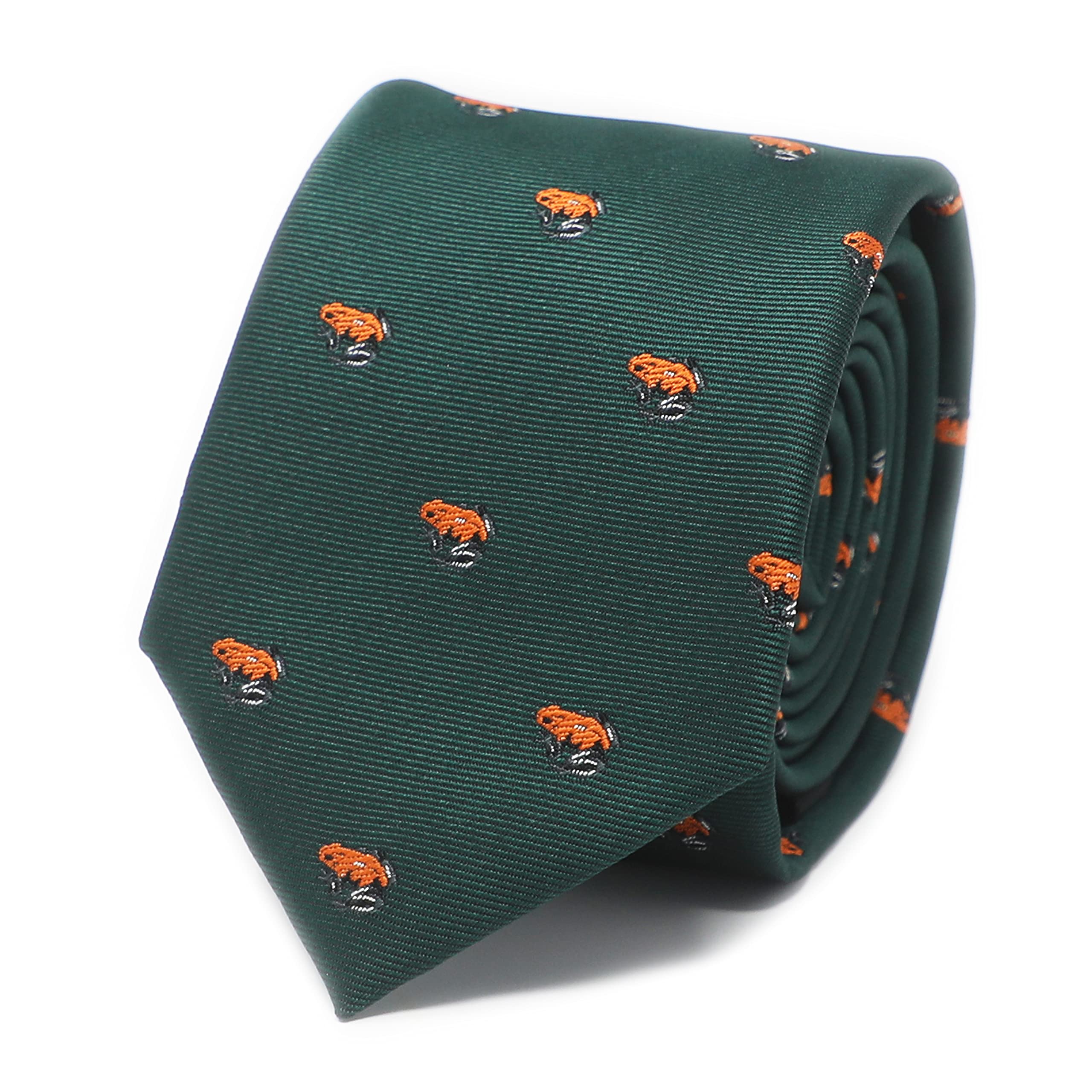 MENDEPOT Animal Pattern Necktie With Gift Box Sea Animal Pattern Tie Father's Day Birthday Gift Tie, Frog, Medium
