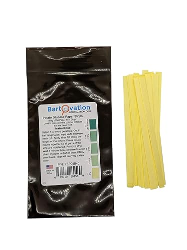 Papel de prueba de glucosa de almidón de patata bolsa de 50 tiras de papel
