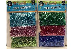Confetti Tube Beads in Medley Bundle of 6