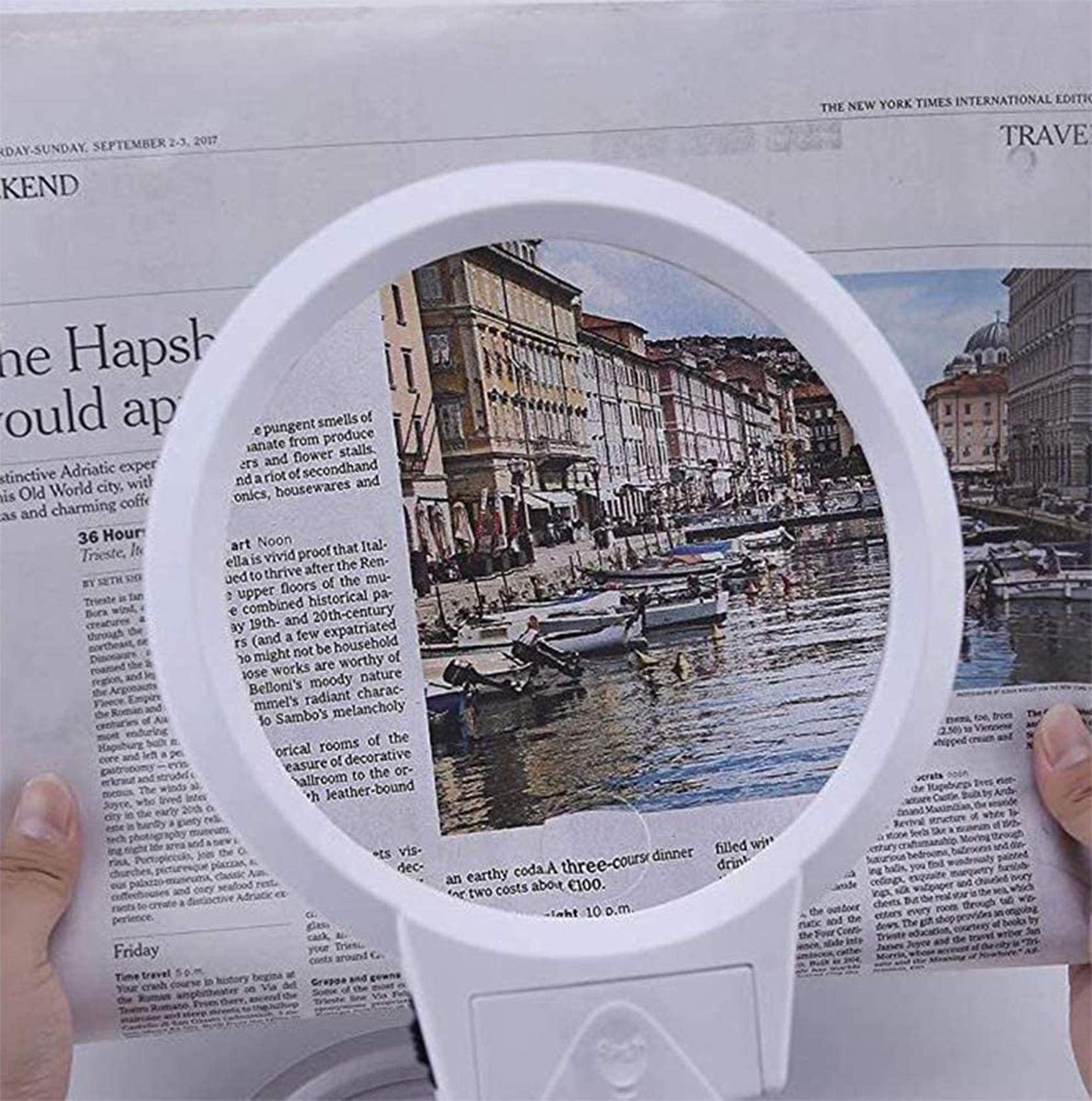 Lupa,Stół z lampą biurkową z podświetleniem LED Ręce do czytania Naprawa rzemiosła Lupa