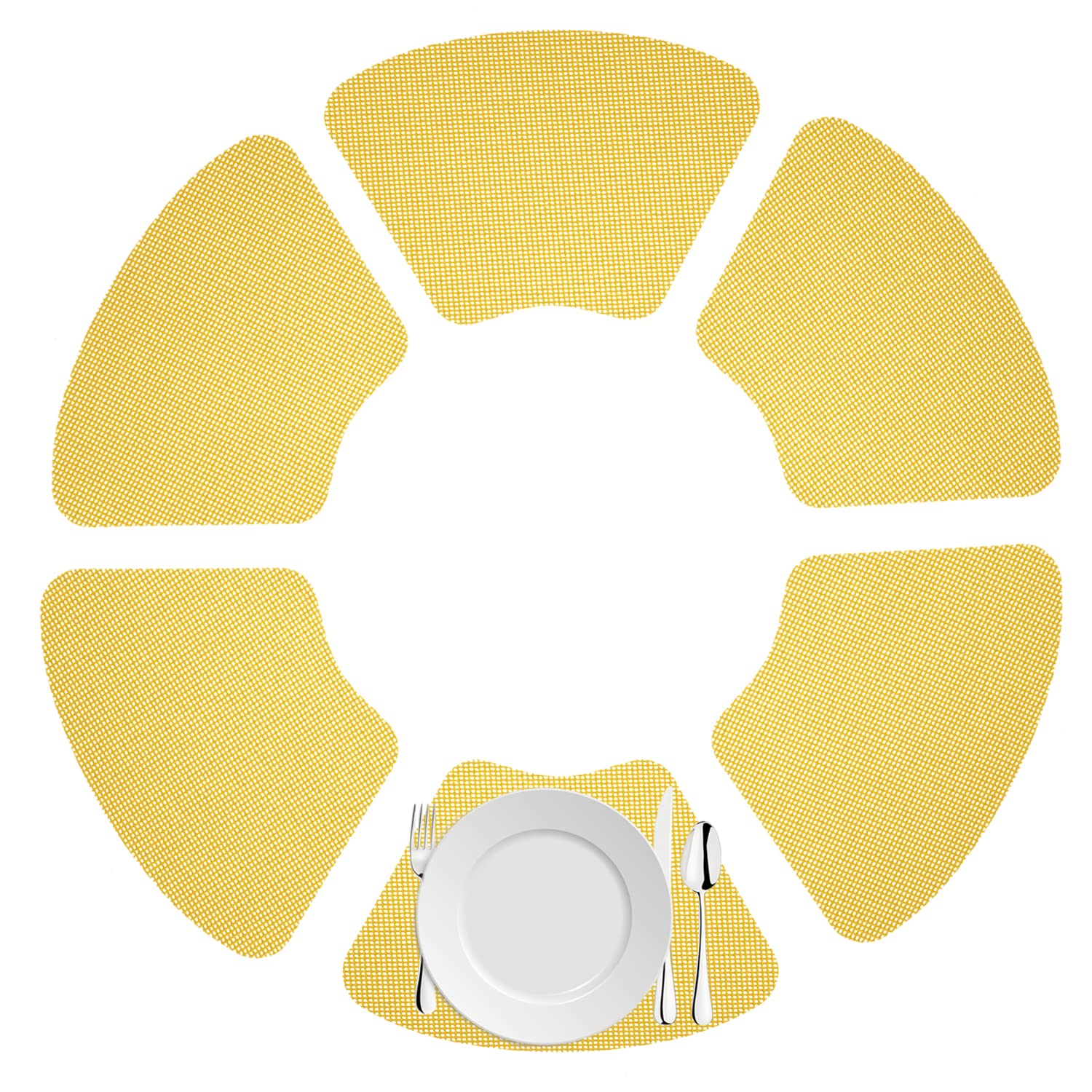Kraftware Wedge Placemats For Round Outdoor Tables
