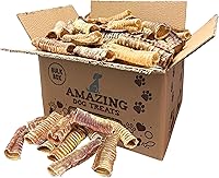 Vista 7 de Amazing Dog Treats - 6 Inch Beef Trachea Dog Chews (10 pcs - 16.5 oz) - Trachea Dog Treats - NO Hide - Digestible and Safe Chews for Dogs