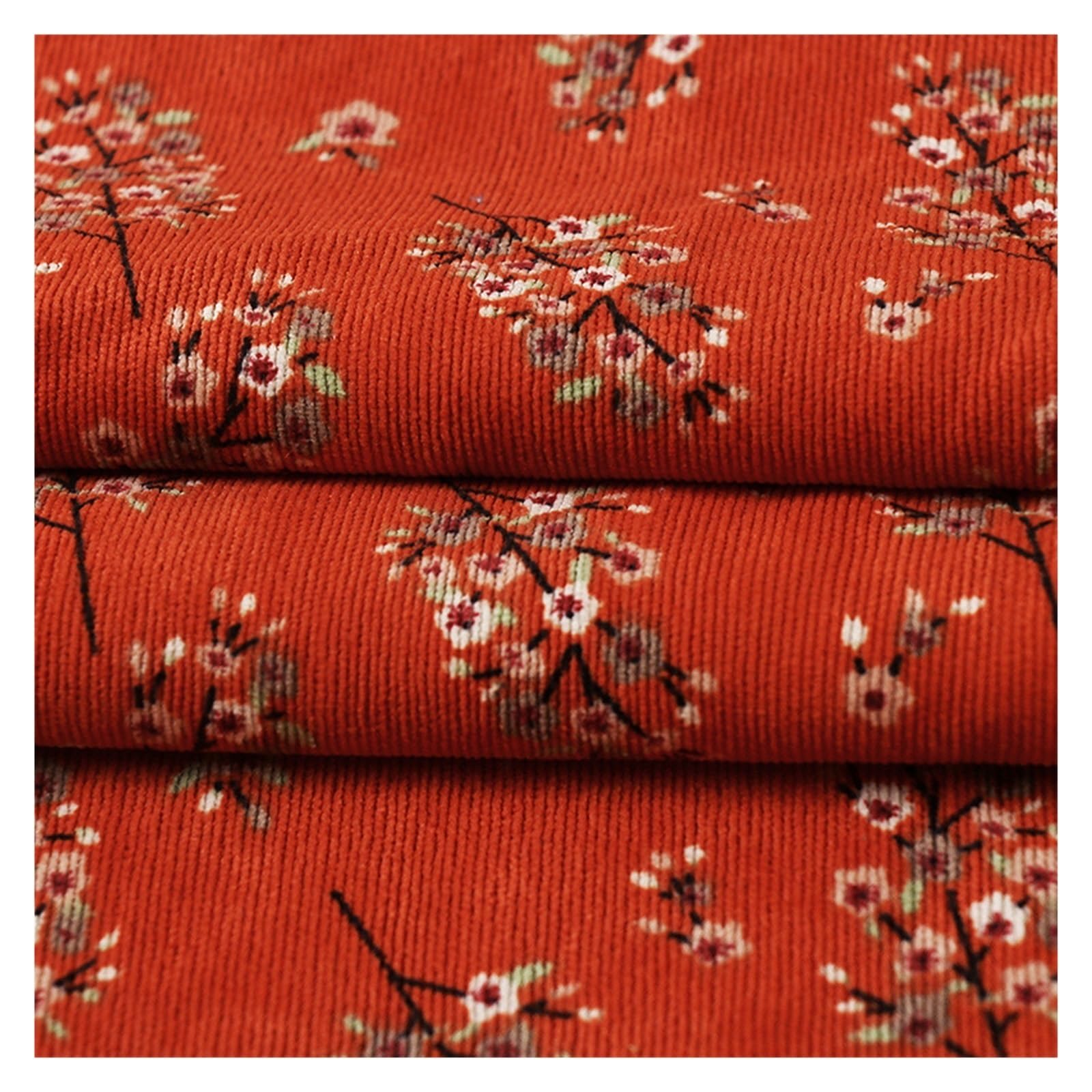 Amazon.com: HDNSAUD Embroidered Cotton Fabric 100 * 150CM Corduroy