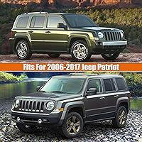Vista 7 de Fundas impermeables para automóvil de repuesto para Jeep Patriot 2006-2017, 6 capas para todo tipo de clima, con puerta con cremallera y bandas