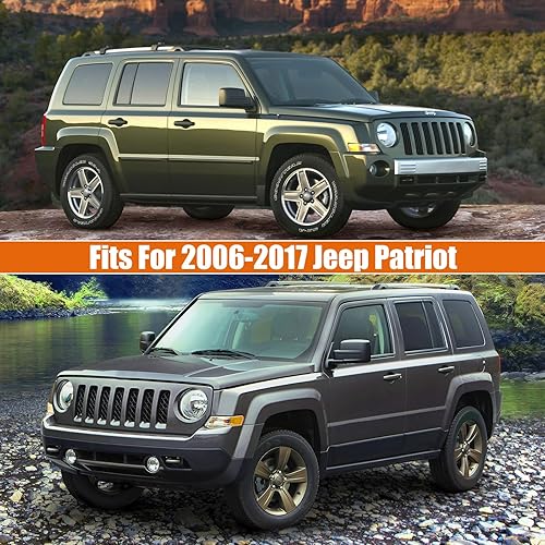 Miniatura 7 de Fundas impermeables para automóvil de repuesto para Jeep Patriot 2006-2017, 6 capas para todo tipo de clima, con puerta con cremallera y bandas